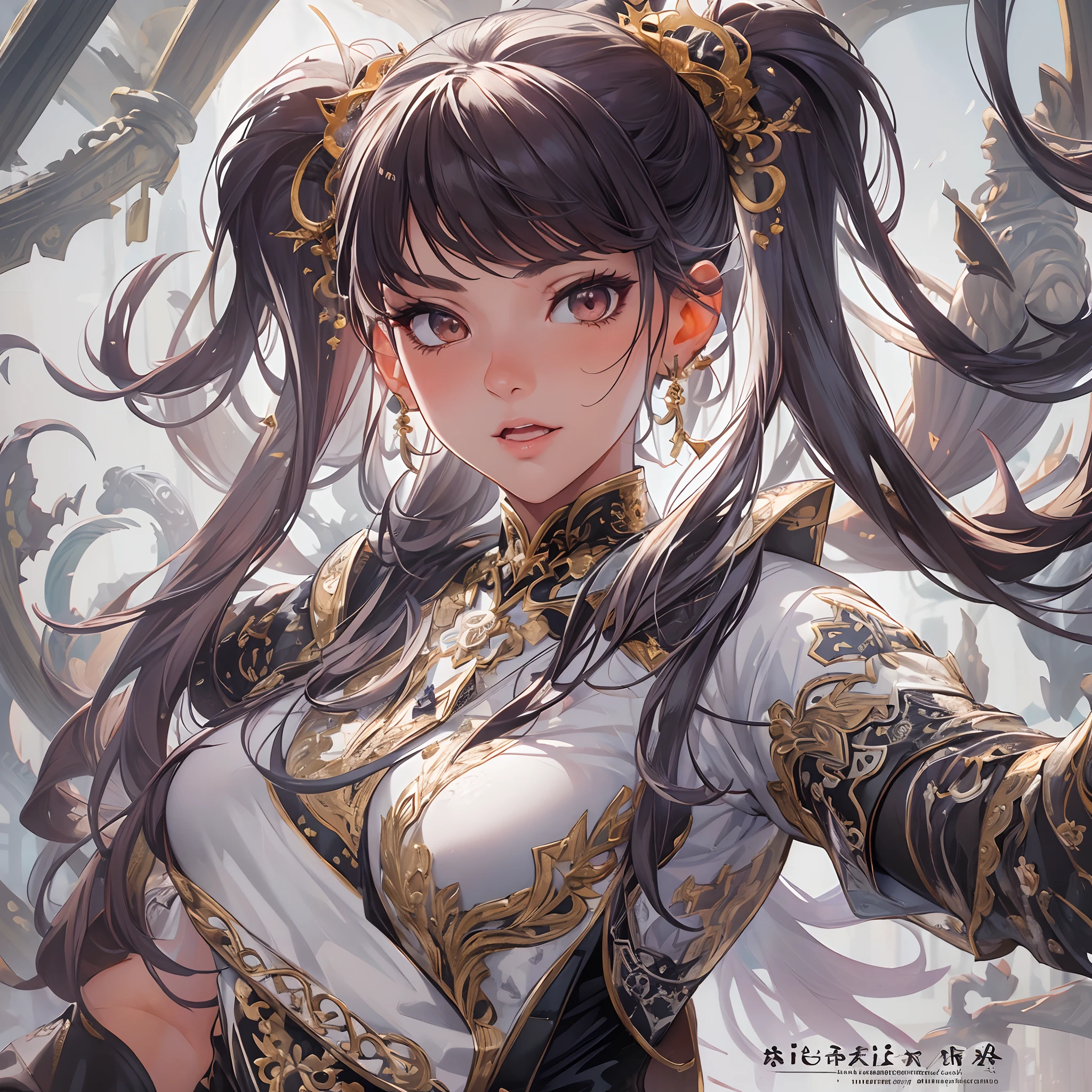 (((((((Chinese ink painting,watercolor paiting,ancient chinese hanfu,long tongue,tongue from mouth,blush,Veil,baggy cuffs,))))))),((1girl,under-aged,amazing,sharp focus,seductive girl,独奏,from above:1.3,bent over:1.2,))(Masterpiece,Best quality, offcial art, Beautiful and aesthetic:1.2),((Ultra-high resolution,Golden ratio,)) (16K),((upper upper shot,close to face,focus on face,succubi,fairy,busty body,big breast)),(Physically-based rendering),Sharp focus, (((highdetailskin,))),Intricately detailed clothing,Delicate pupils,heart pupils,crimson pupils,Danfeng Eye,((((detailed hair|short hair|Shaggy cut|Long bold side bangs|top bow)))),slender,(masterpiece sidelighting),(The sheen),(beautiful hair,beautiful eyes,)((unbelievable Ridiculous,blur background,)),((extremely_Detailed_eyes_and_face)),Movie girl,(Dynamic configuration: 1.2),Brilliant,Glossy, (Photorealistic), mitts, ((hairpin)), two-sided fabric,disheveled hair,Ultra-precise depiction, Ultra-detailed depiction,full body