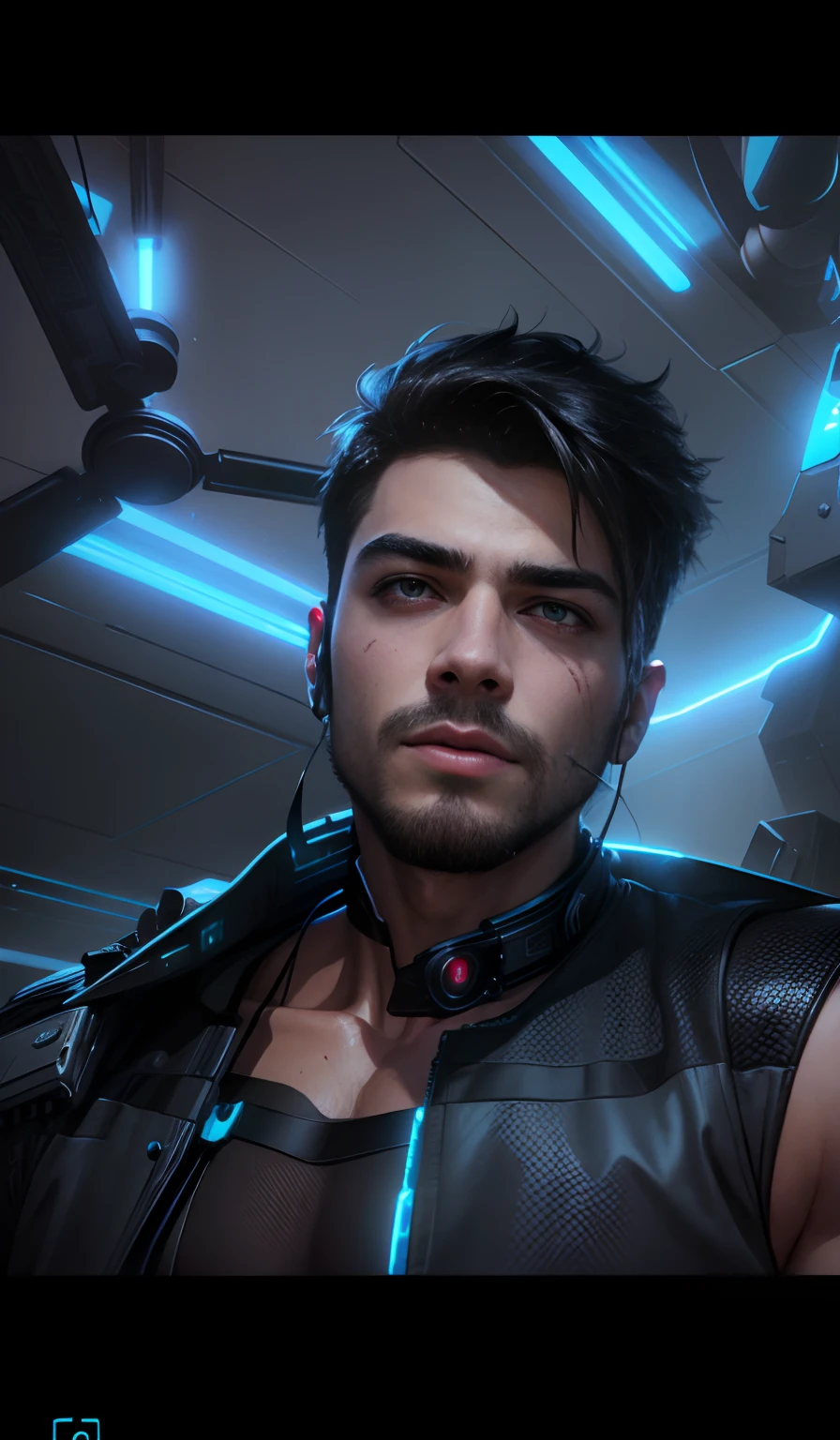 Change background cyberpunk handsome boy, realistic face, ultra realistic