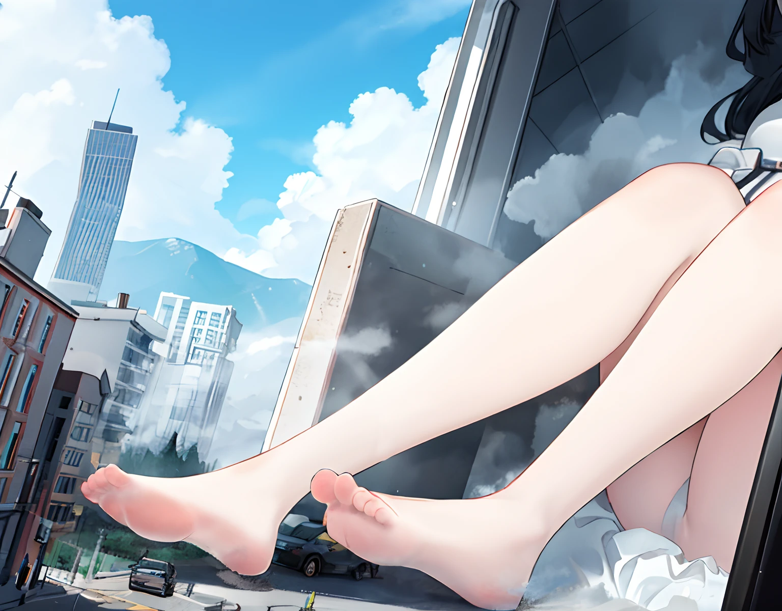 the feet，