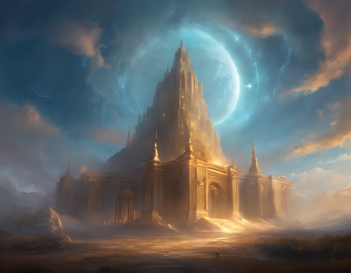 Best Quality, masterpiece, skyporn, stele, 云, (Laughing sky:1.5), Message from the sky, Laughing sky, beautiful concept art, optic, Fantasyart, luminous sky