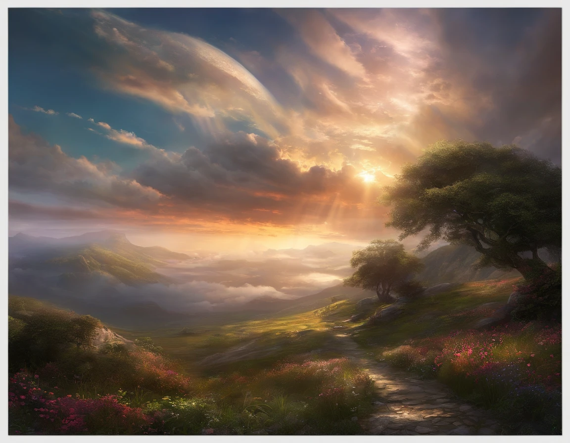 Best Quality, ​masterpiece, skyporn, stele, 云, (Laughing sky:1.5), Message from the sky, Laughing sky, beautiful concept art, optic, Fantasyart, luminous sky