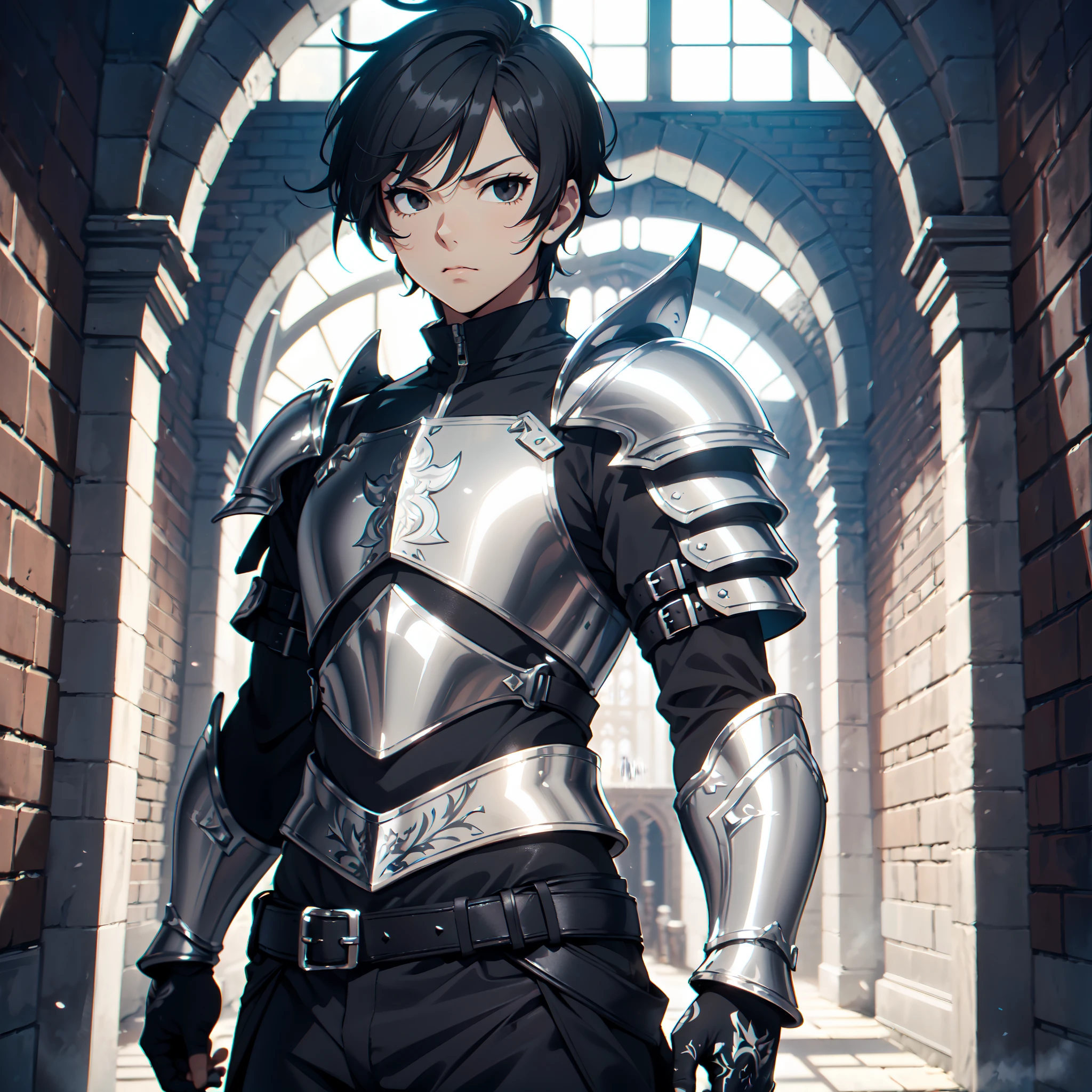 128K Ultra High Definition,
128K Ultra High Quality,
128K Ultra High Resolution,
Best Definition,
Best Quality,
Best Resolution,
Perfectly Detailed,
Perfectly Designed,
Extremely Detailed,
Extremely Designed,
Hyper Detailed,
Hyper Definition,
Hyper Quality,
Hyper Resolution,
Masterpiece,
(((Anime))),
Body Shot,
(((Boy))),
Handsome,
Muscular Body,
(((Black Short Hair))),
(((Black Eyes))),
(((Hyper Detailed & Perfectly Designed With Ultra High Quality Silver Assassin Armor))),
(((Inside Of Medieval Royal Palace Background Scenery))),
