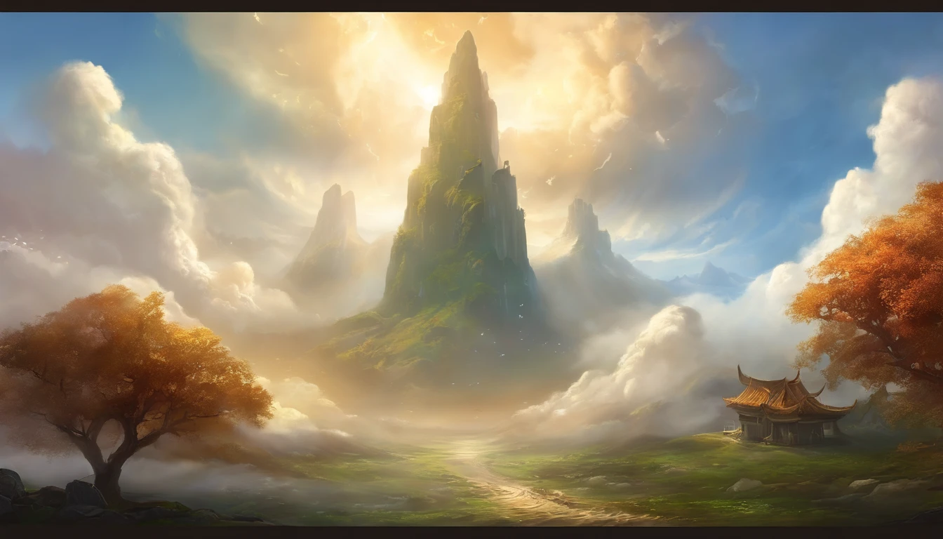 Best Quality, ​masterpiece, skyporn, stele, 云, (Laughing sky:1.5), Message from the sky, Laughing sky, beautiful concept art, optic, Fantasyart, luminous sky