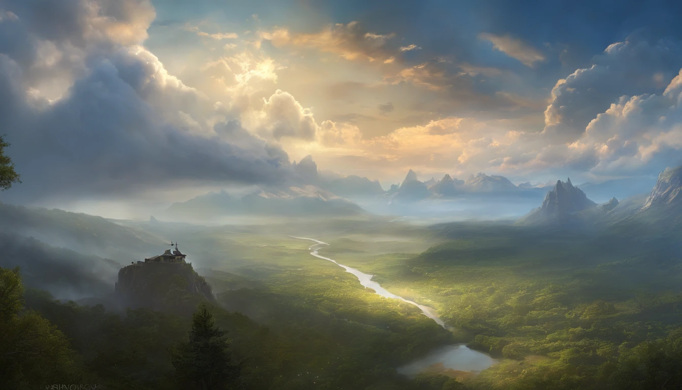 Best Quality, masterpiece, skyporn, stele, 云, (Laughing sky:1.5), Message from the sky, Laughing sky, beautiful concept art, optic, Fantasyart, luminous sky