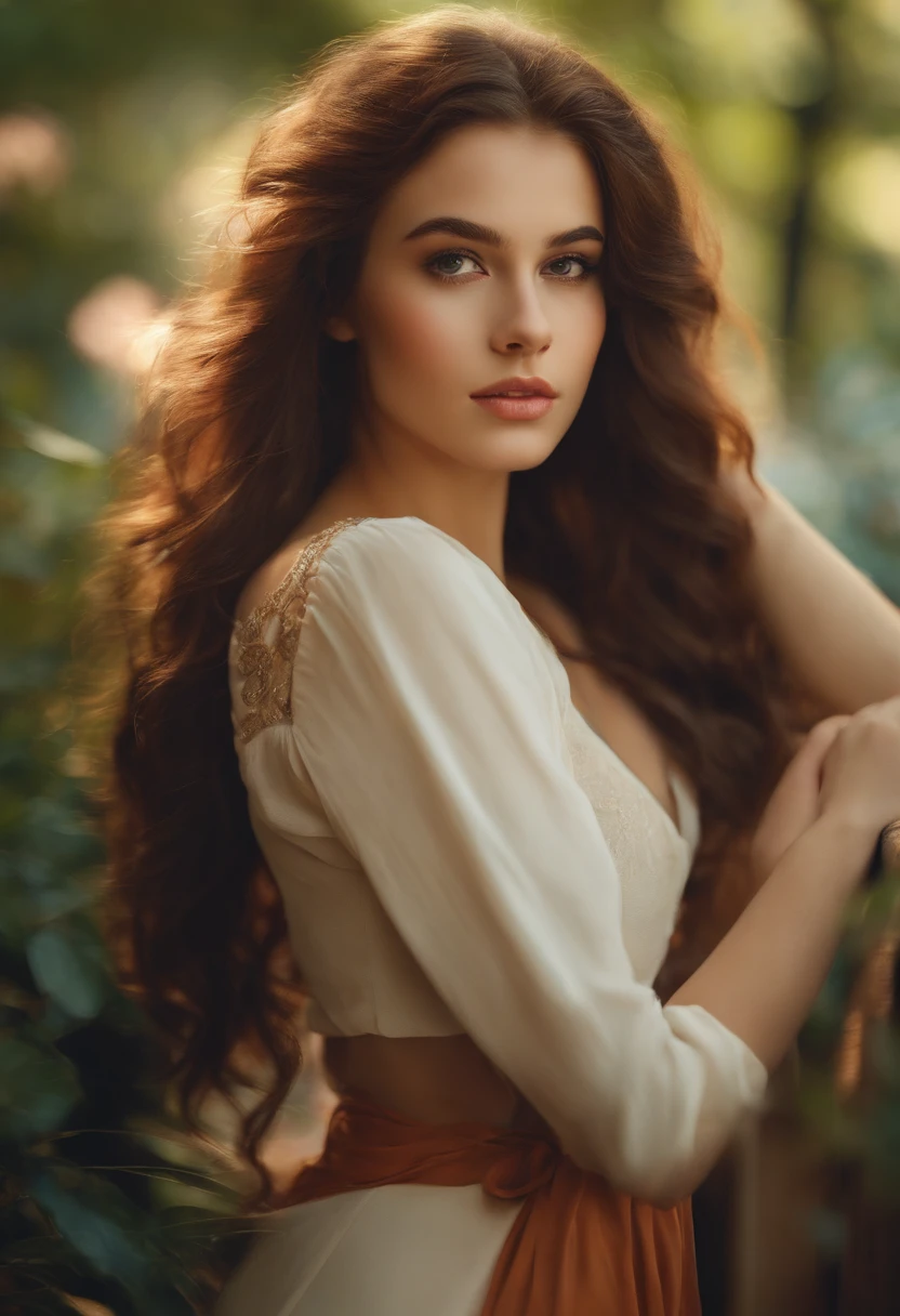 1girl in, Long hair, Cute face, smart,20yr old