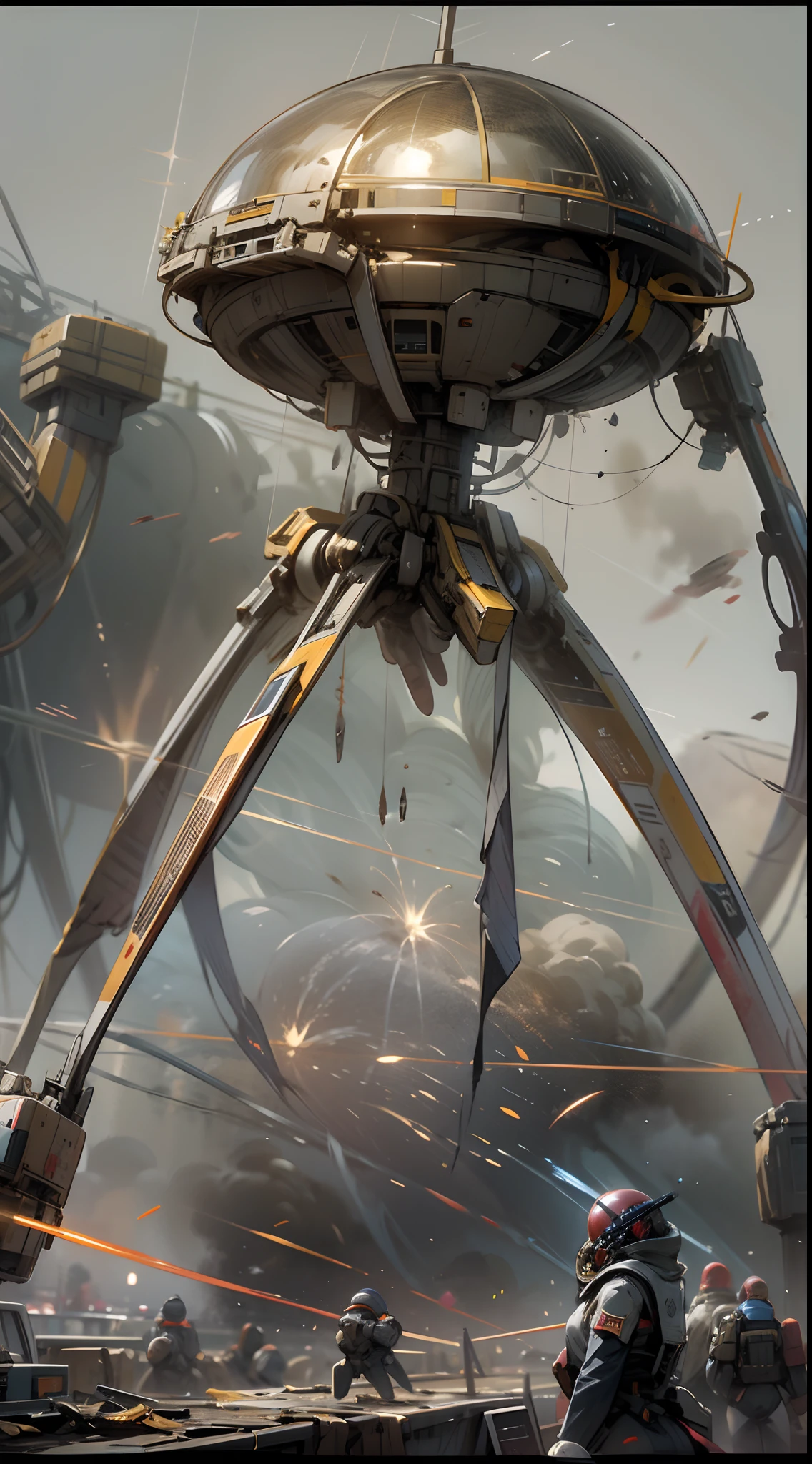 War of the Worlds,Countless fighters,Cockpit perspective,planetes,in fighting,close battle,Crisis,Nervousness,explosions,tragedy,droid,Masterpiece,high-detail,perfect-composition,the golden ratio,8K