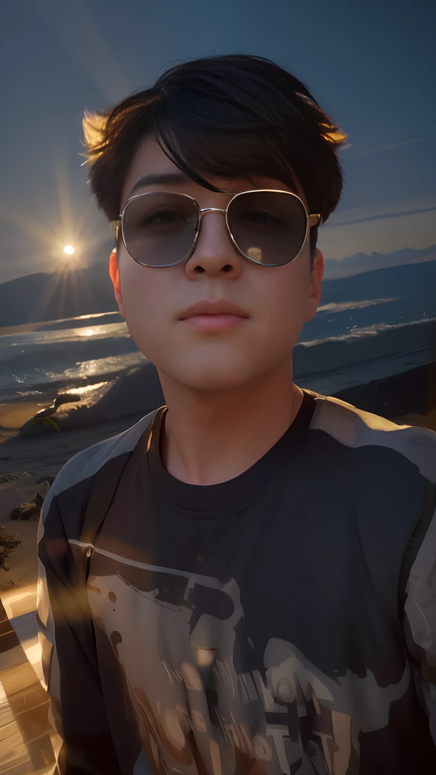 ((1boys,Shorthair)),((studiolight))((studio portraits)),emotionalface,frontage,with black background,((light and shadows:1.2)),at twilight,((Large backlight)),(Masterpiece:1,2),best qualtiy,Masterpiece,A high resolution,Original,lighting perfect,(extremaly detailed cg:1.2),