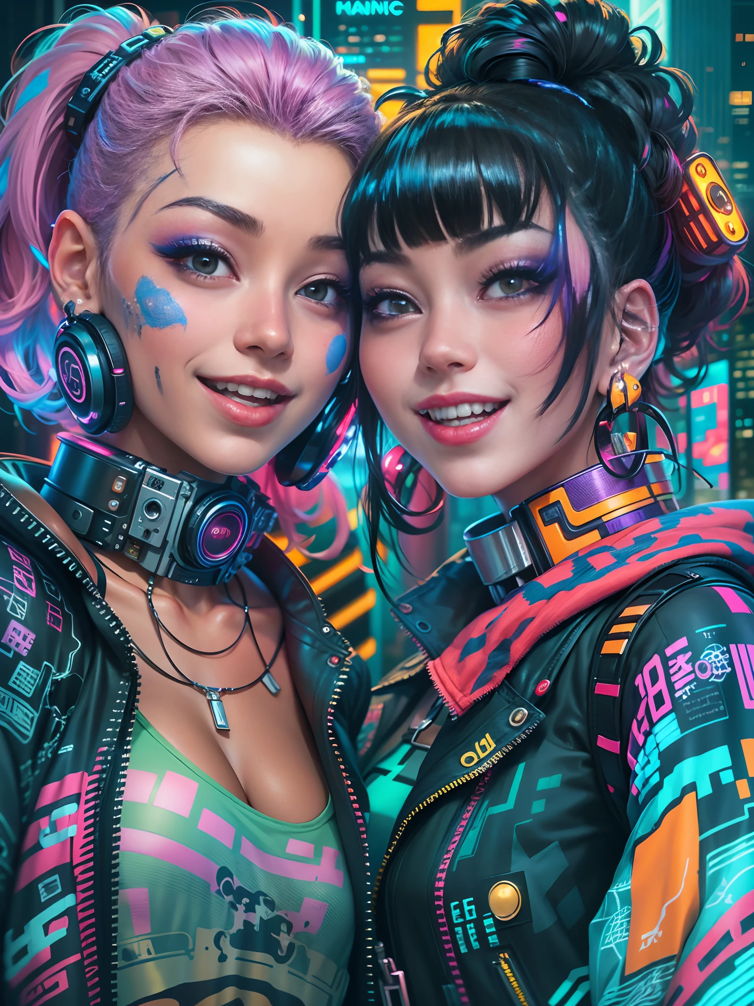 (Seductive psychedelic horror:1.5), Trippy Hentai, body horror, (having sex:1.2), (2 Girls:1.2), (two busty women, nude:1.3), (huge flopping breasts:1.2), (visible nipples:1.3), surreal Sex, (LSD trip:1.4), (Smiling, Eyes Rolling:1.2), sensual, psychedelic vaginal sex, provocative, colorful, glowing, perfect vagina, (vaginal penetration:1.2), (getting fucked roughly:1.2), orgasm face