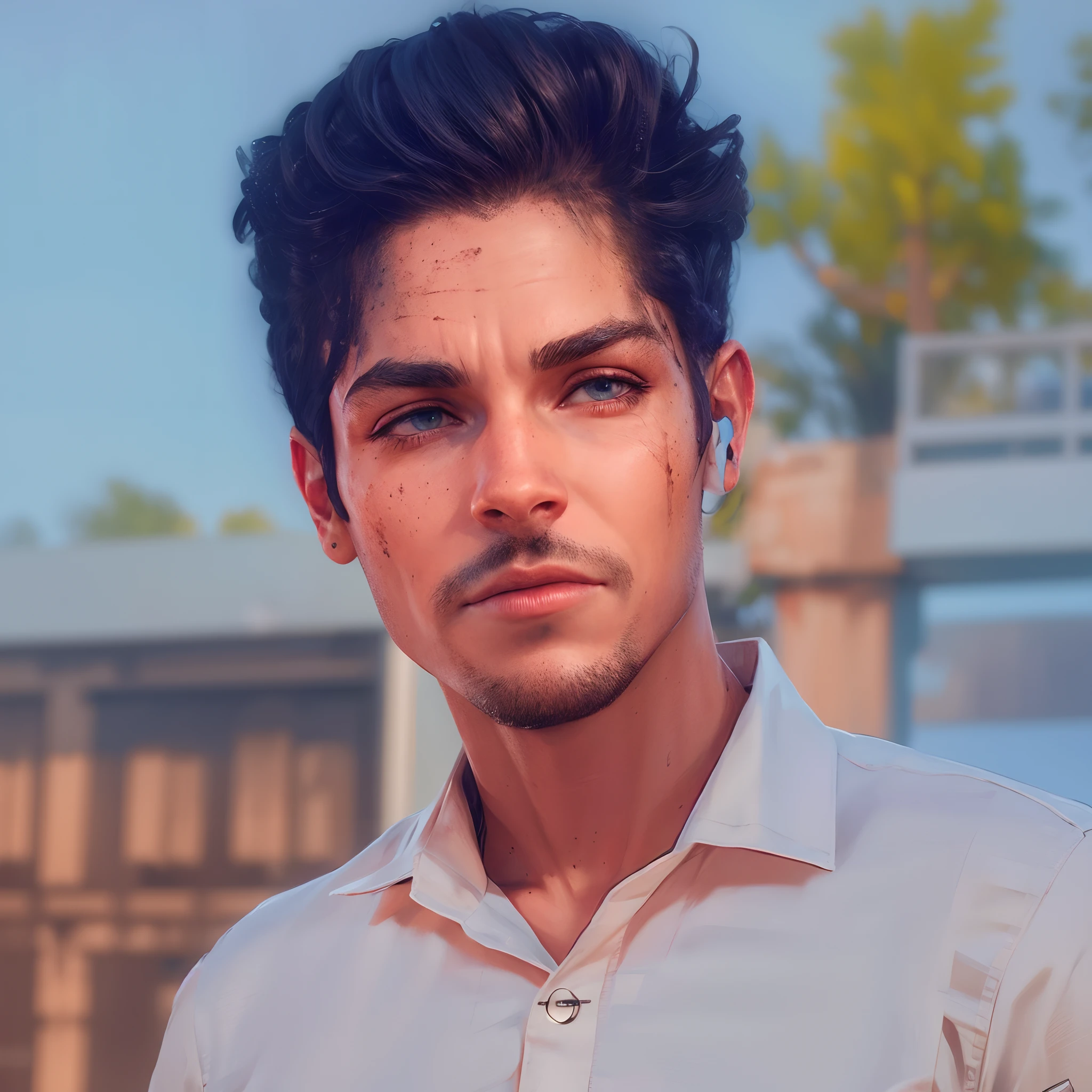 Cyborg, realistic face, sci-fi, 8k
