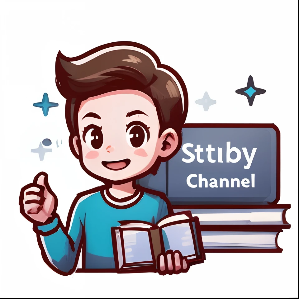 The boy holding a book from different positions, um personagem para canal dark