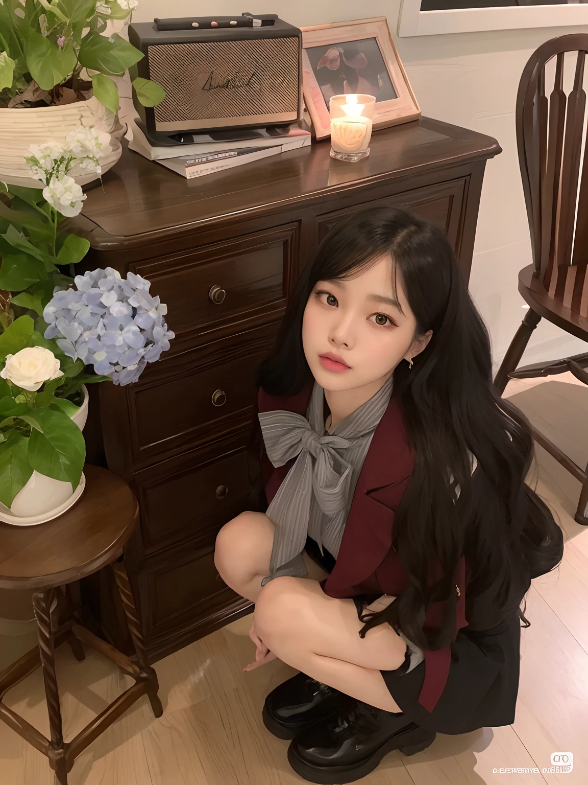 Araffed Asian woman with long black hair wearing a white dress, maquiagem sul-coreana popular, Jennie Blackpink, maquiagem coreana popular, Parque Roseanne do Blackpink, jossi do blackpink, Retrato de Jossi do Blackpink, wan adorable korean face, Ulzzang, Lalisa Manoban do Blackpink, Lalisa Manobal, Jinyoung Canela, young cute wan asian face