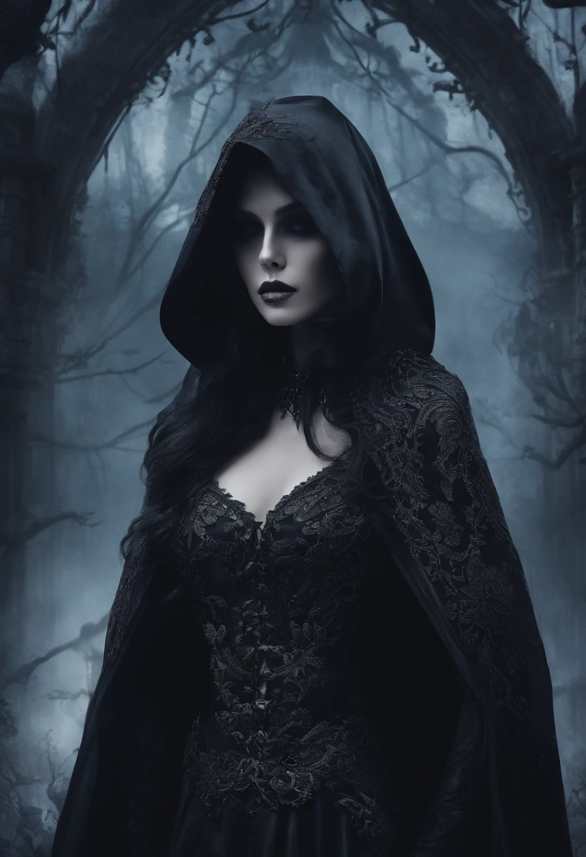 (best quality,4k,8k,highres,masterpiece:1.2),ultra-detailed,(realistic,photorealistic,photo-realistic:1.37),vampyre,skull style,dark atmosphere,vivid colors,sharp focus,hauntingly beautiful scenery,vintage aesthetic,gothic,foreboding lighting,macabre,epic scale,ominous presence,cinematic,deathly pale complexion,luminous eyes,elaborate skull decorations,ornate details,flowing black cloak,menacing aura,moonlit backdrop,mysterious fog,creeping shadows,ethereal beauty,majestic presence,intense gaze,hauntingly serene expression,nighttime setting,soaring bats,supernatural powers,storybook-like setting,haunted mansion silhouette,rain-soaked cobblestone streets,Romanticism era-inspired,expressive brushwork,sublime horror,alluring yet dangerous ambiance,transcendent otherworldliness,victorian elegance,ethereal glow,subtle hints of decay,lunar eclipse,whispering winds,gothic arches,intricate lace patterns.