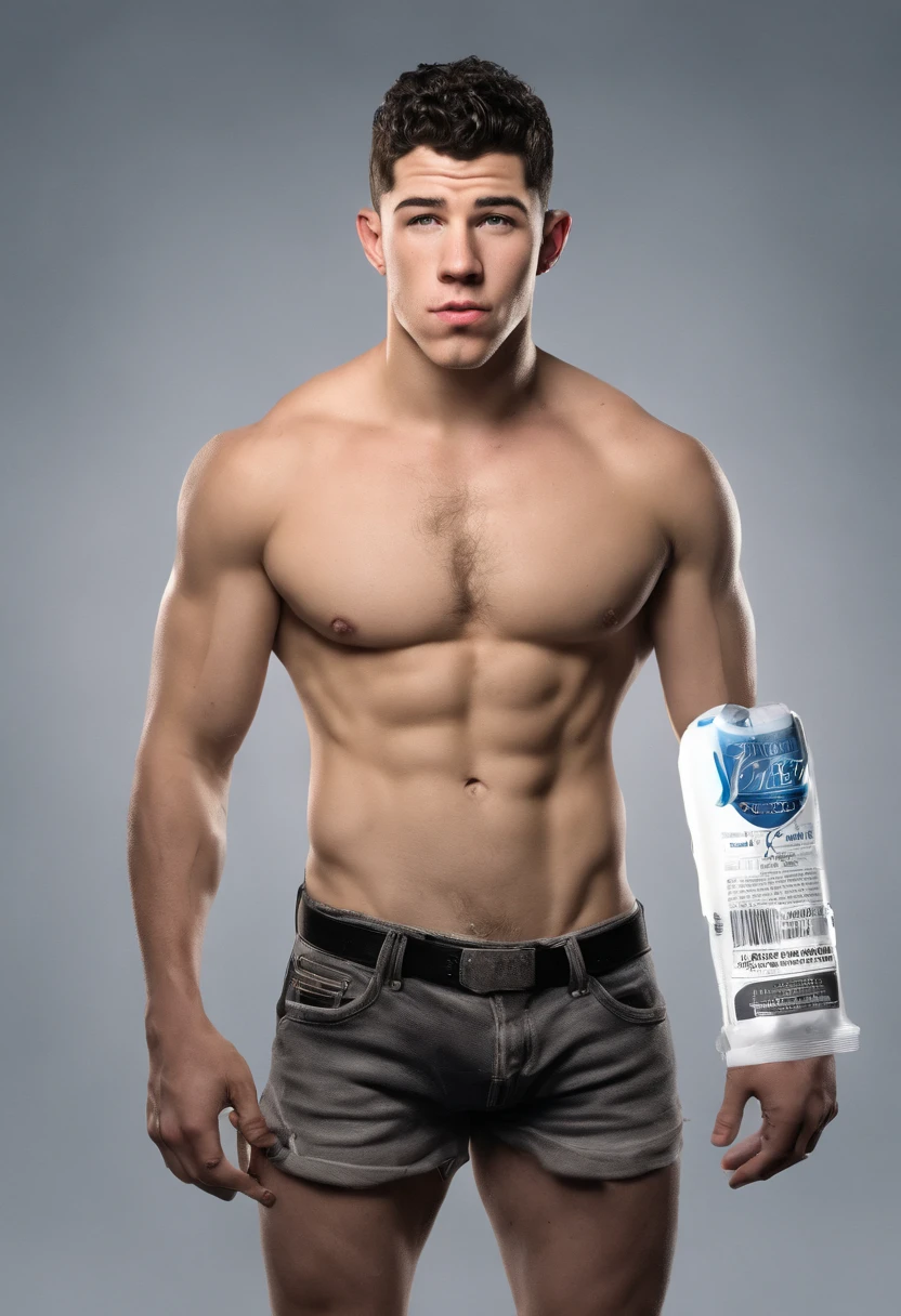 nick jonas shirtless with condom in mouth