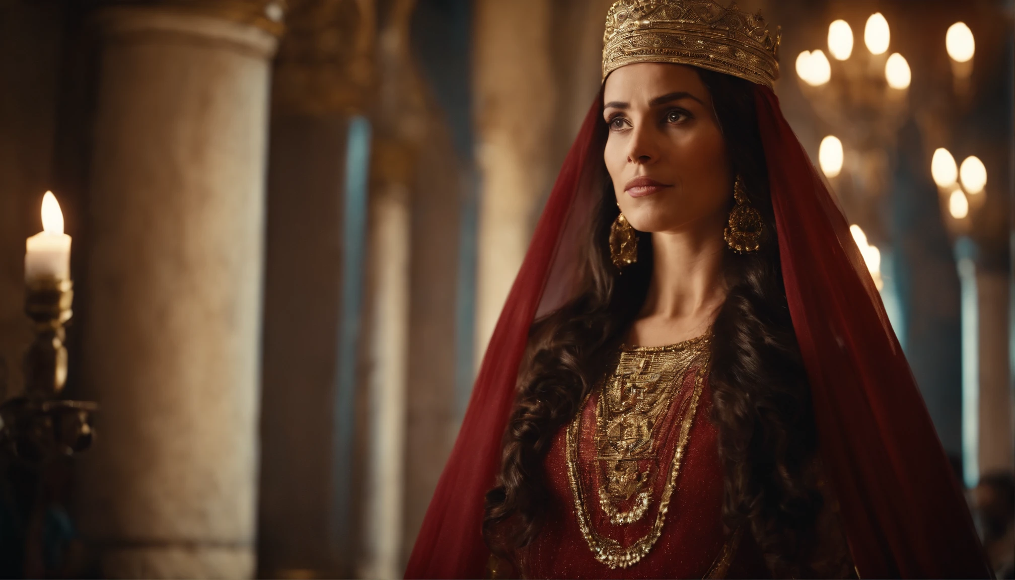 Queen Esther in the Royal Palace. Biblical character from the Old Testament of the Bible