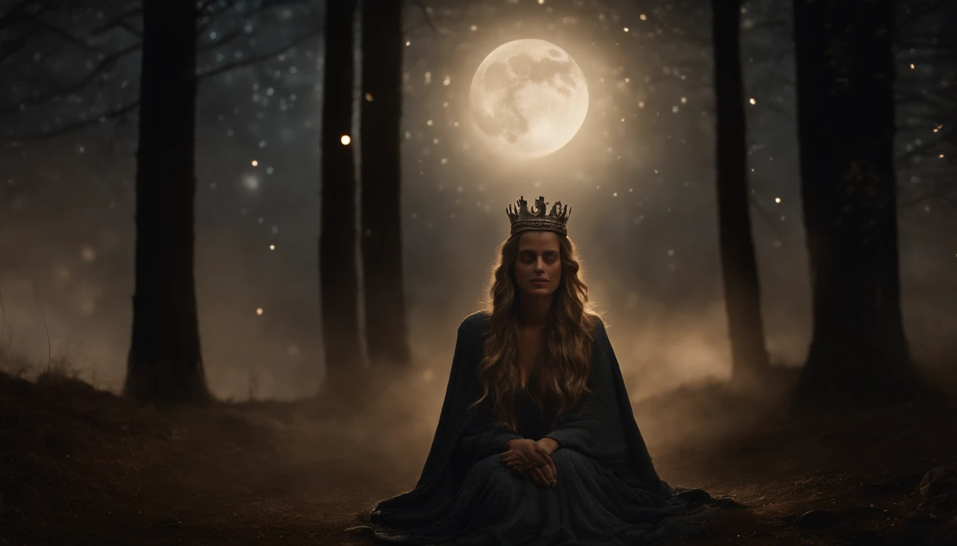 uma mulher vestida do sol, having the moon under his feet and on his head a crown of twelve stars. John's Apocalyptic Vision in the Bible