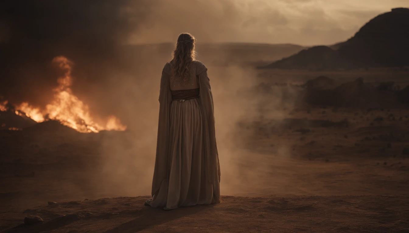 A terra, But, veio em socorro da mulher. Biblical image of the Apocalypse