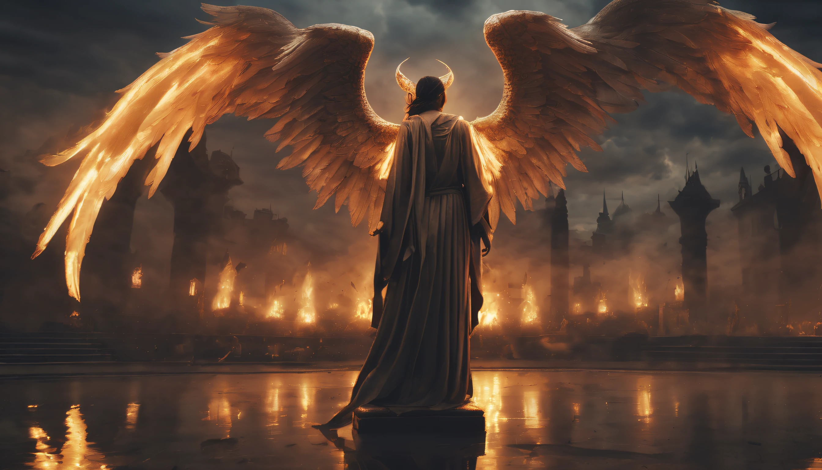 Angels and demons, influencing the real world.