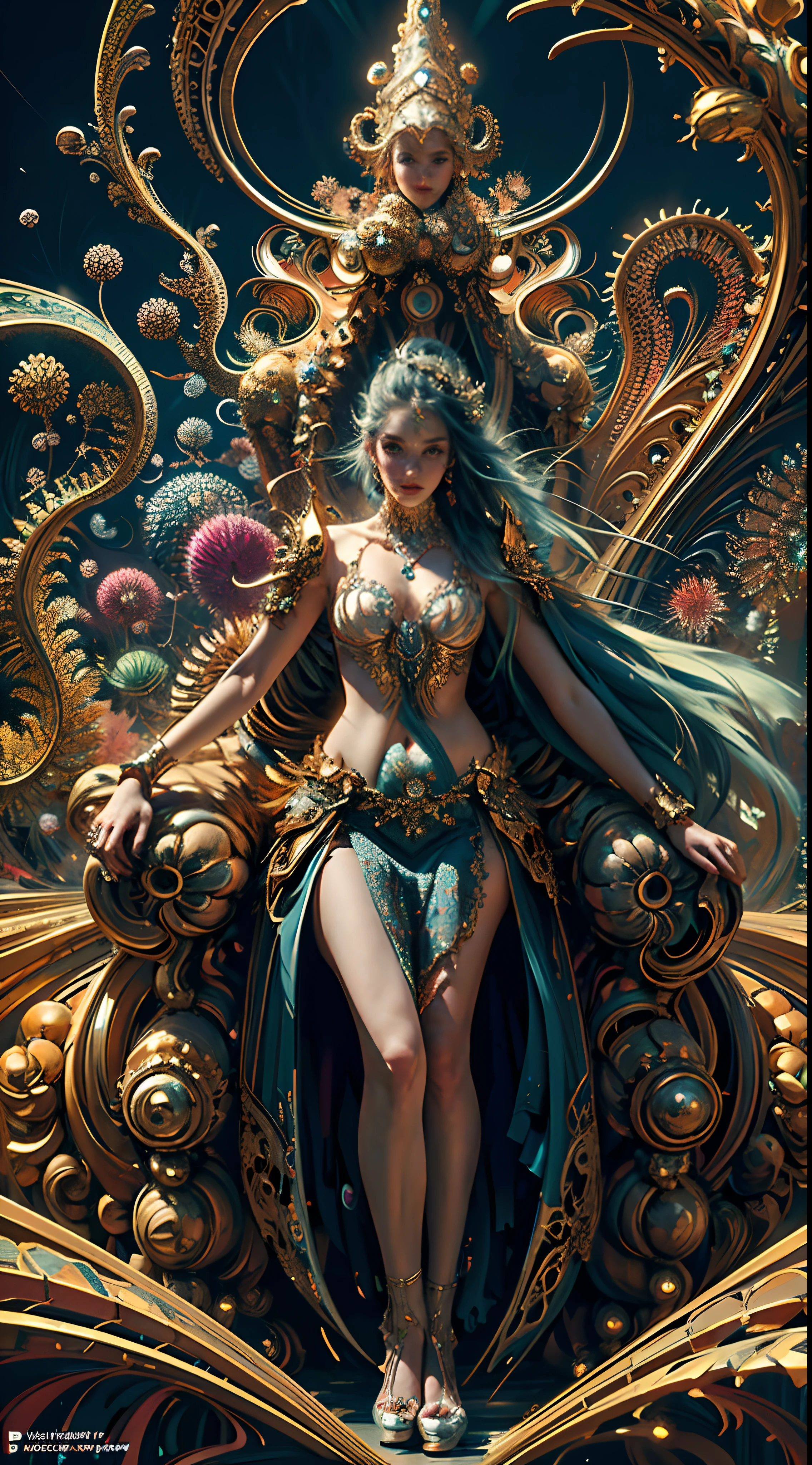 (masterpiece, top quality, best quality, official art, beautiful and aesthetic:1.2), (1girl), extreme detailed,(fractal art:1.3),colorful,highest detailed, sorceress