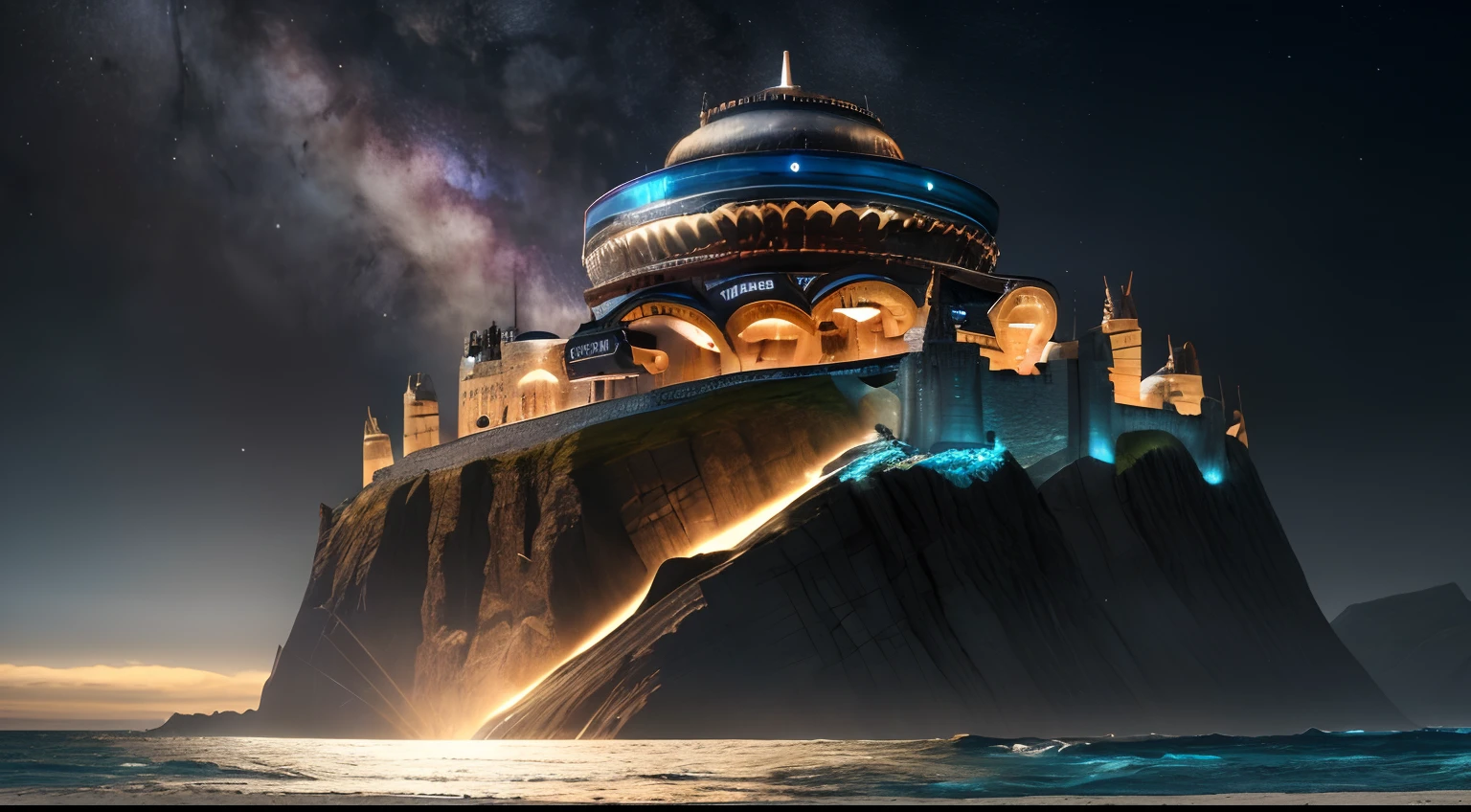 Númenor is an island of rings of power. Located off the western shores of Middle-earth, this vast star-shaped island is drawn from the waters by the Valar at the end of the First Age, as a reward for the Men who fought Morgoth. The island-continent of Númenor would have an area of 434.831 km2 (16k, best quality, Hdr, best resolution, centerpiece: 1.2), Bokeh, realistic photography, Canon 5d