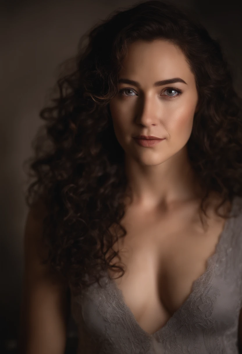 carol peletier, Markiplier, Meio coreano, Half German, heart shaped face, medium-length curly hair, retrato, youtube video, Realistic, fotografia, ring lighting, ring lighting, tyznedsk1,Twd naked