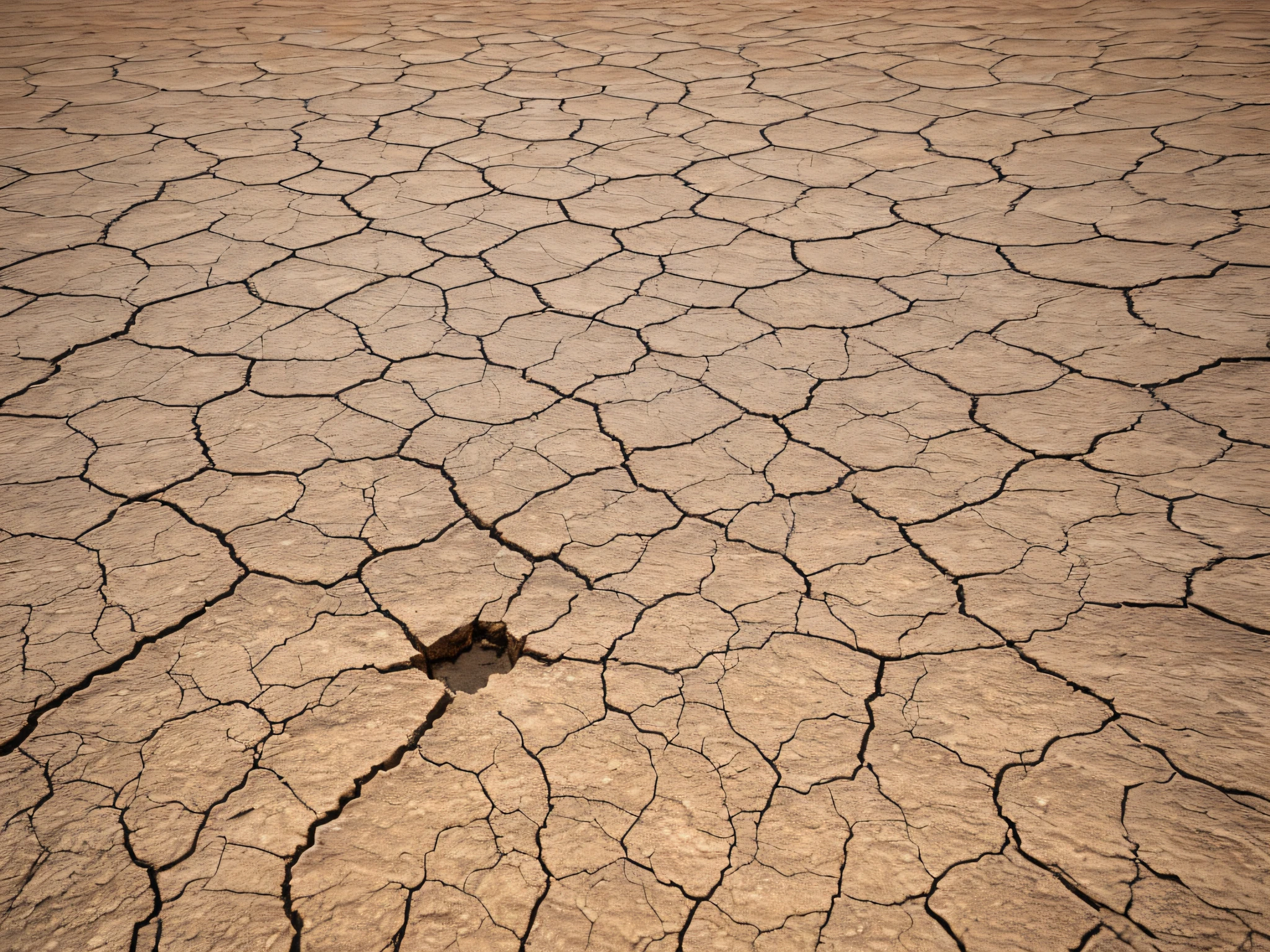 (best quality,4k,8k,highres,masterpiece:1.2),ultra-detailed,(realistic,photorealistic,photo-realistic:1.37),cracked earth in a desert,dry and grainy texture of the desert,cracks