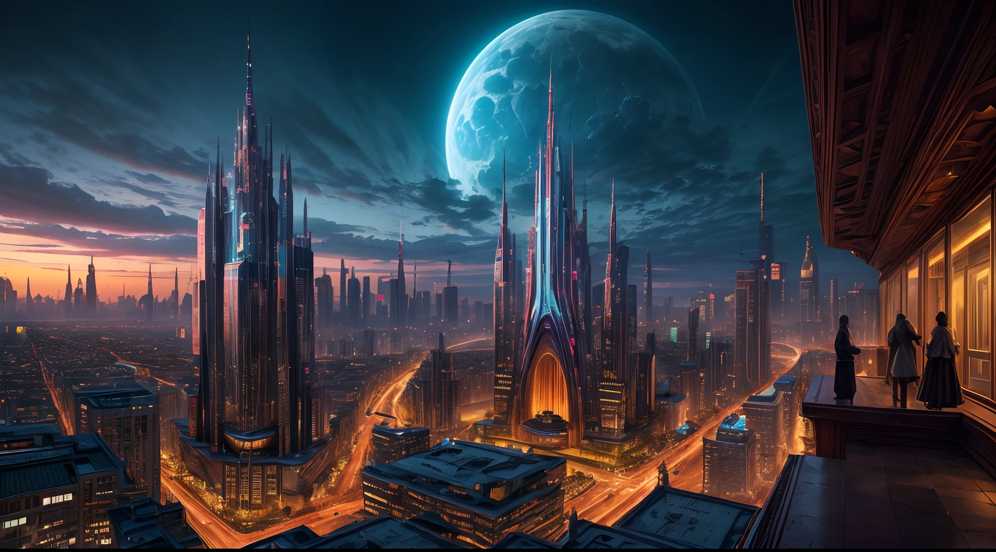 (best quality,4k,8k,highres,masterpiece:1.2),ultra-detailed,(realistic,photorealistic,photo-realistic:1.37),huge castles,skyscrapers floating in the sky,utopia,top quality fantasy,cyberpunk isekai,giants waterfall,mother nature,unimaginable,unbelievable,virtual reality,oasis of serenity,colorful neon lights,futuristic technology,vibrant cityscape,awe-inspiring architecture,unlimited possibilities,mesmerizing view,ethereal atmosphere,enchanting environment,majestic structures,thousands of feet high,sparkling clear water,breathtaking scenery,transcendent beauty,surreal landscape,architectural marvels,wonder of nature,harmony between man and nature,limitless imagination,urban paradise,dream-like setting,unrealistically magnificent,picture-perfect moments,serene tranquility,spellbinding aesthetic,awe-inducing skyline