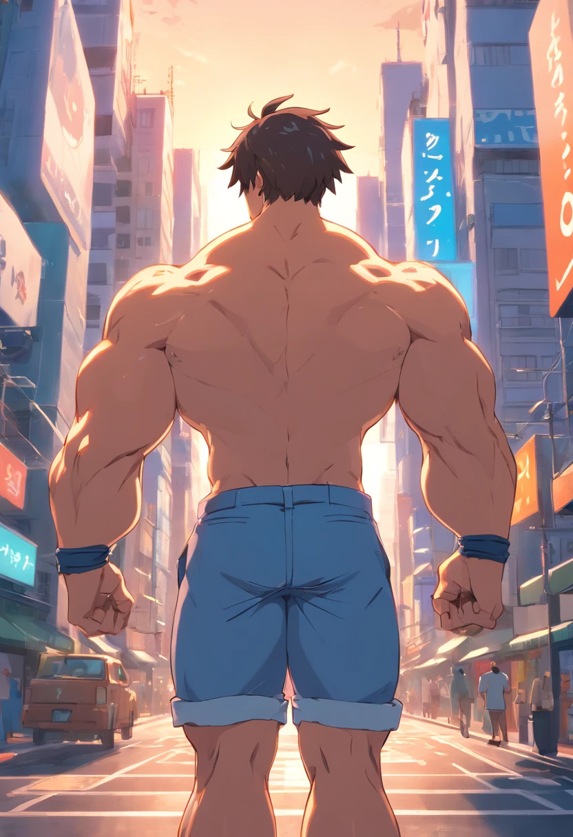 ((foto crua)), ((obra-prima)), Humanoid anthropomorphic bodybuilder cordorniz wearing streetwear, andando entre as pessoas, detalhe intrincado, intricate Greebles pieces, city behind, casaco, corpo musculoso, muscular arms, small head, trapeze, Ogro monstruoso, Titan, soft-lighting