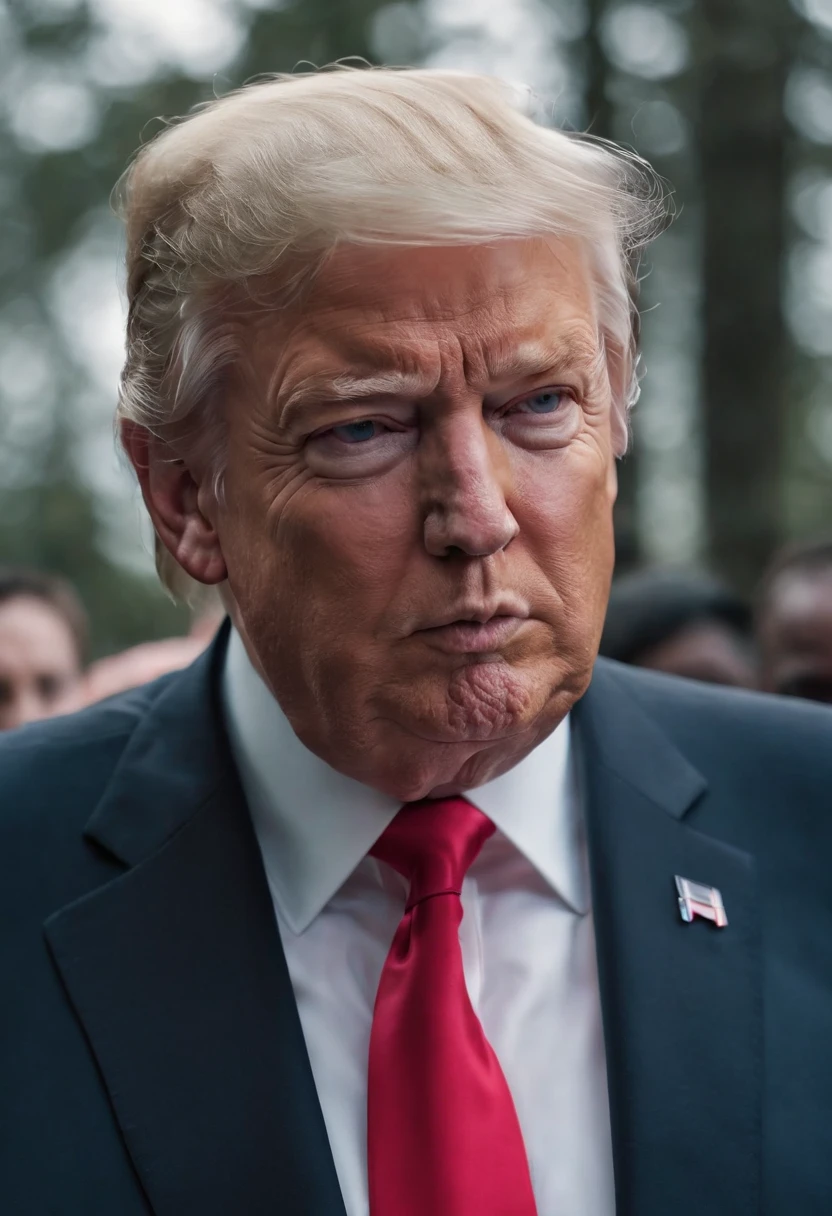 Realistic image of Donald Trump,Ultra-realistic quality,suit,a old man,Big chest,Muscle men, Man,Realiy