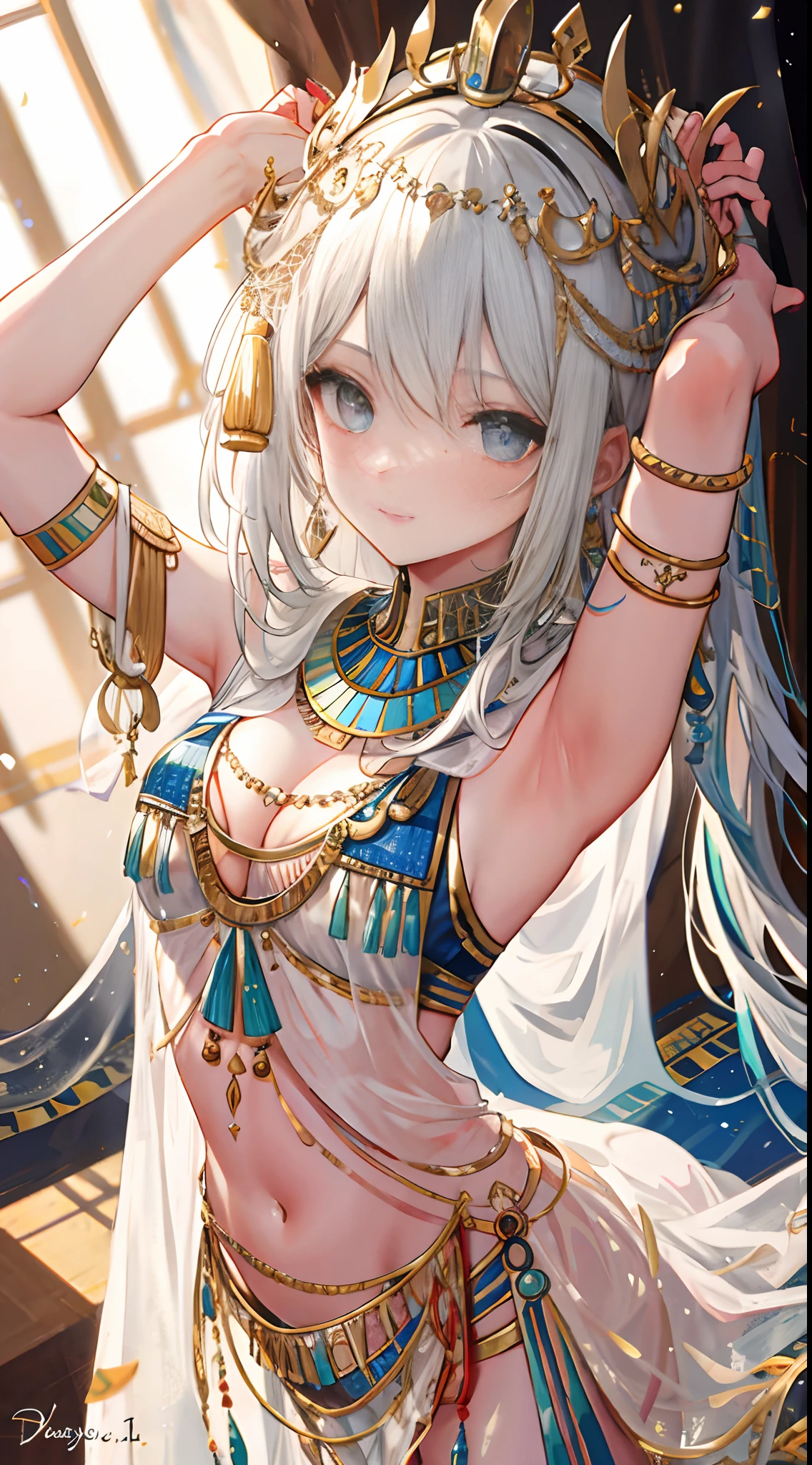 ancient Egyptian,a beauty girl,dancer,sexy wearing