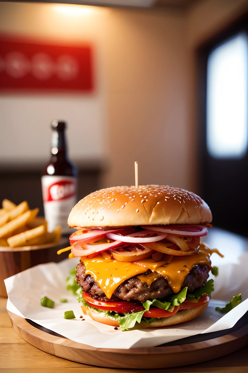 A super tasty burger.