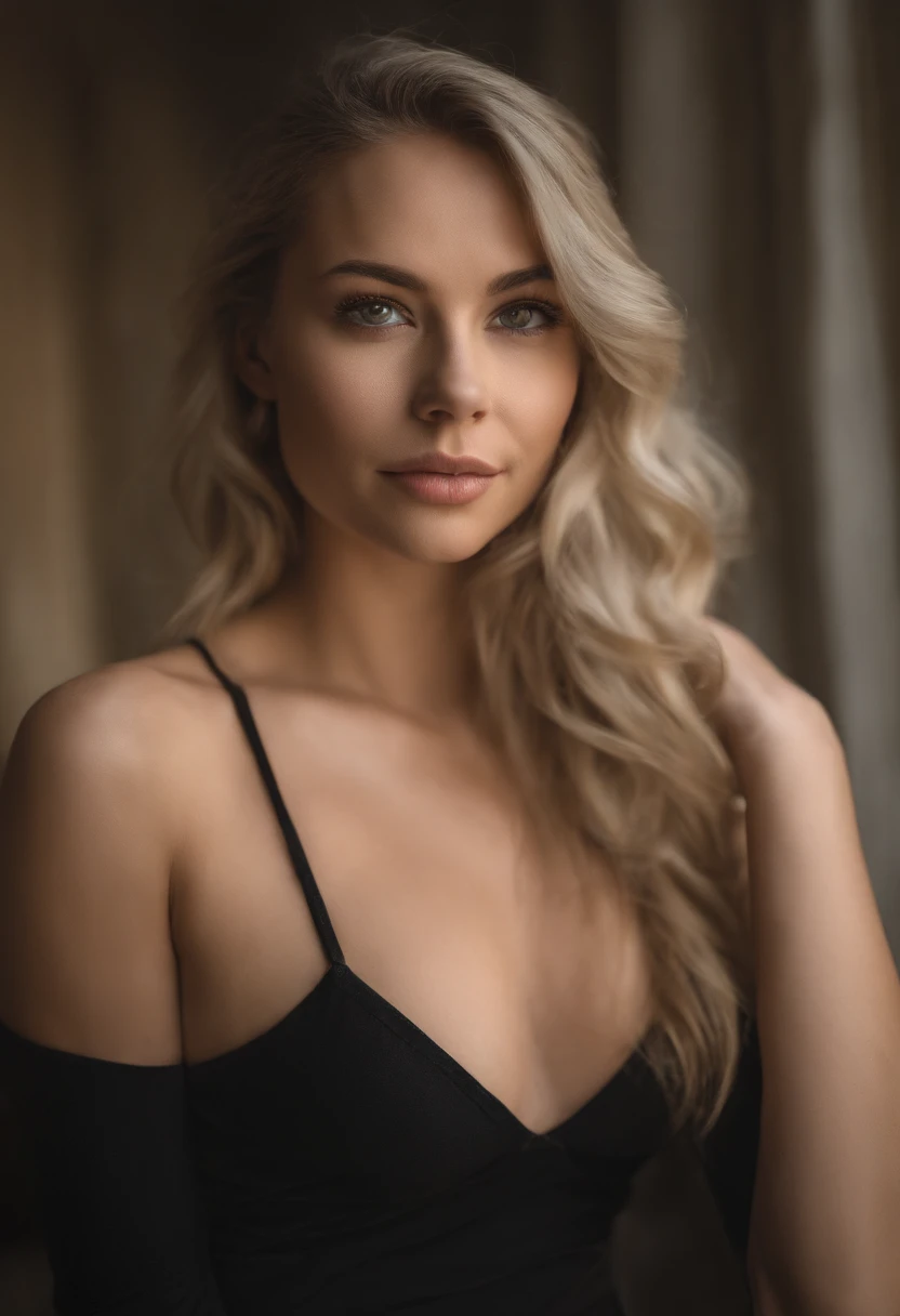 Woman with matching tank top and panties, Sexy girl with blue eyes, portrait sophie mudd, portrait corinna kopf, blonde hair and large eyes, Selfie einer jungen Frau, Augen im club Violet Myers, ohne Make-up, Natural makeup, Blick direkt in die Kamera, Gesicht mit Artgram, dezentes Make-up, Stunning full body shot, im Schlafzimmer, Spaltung