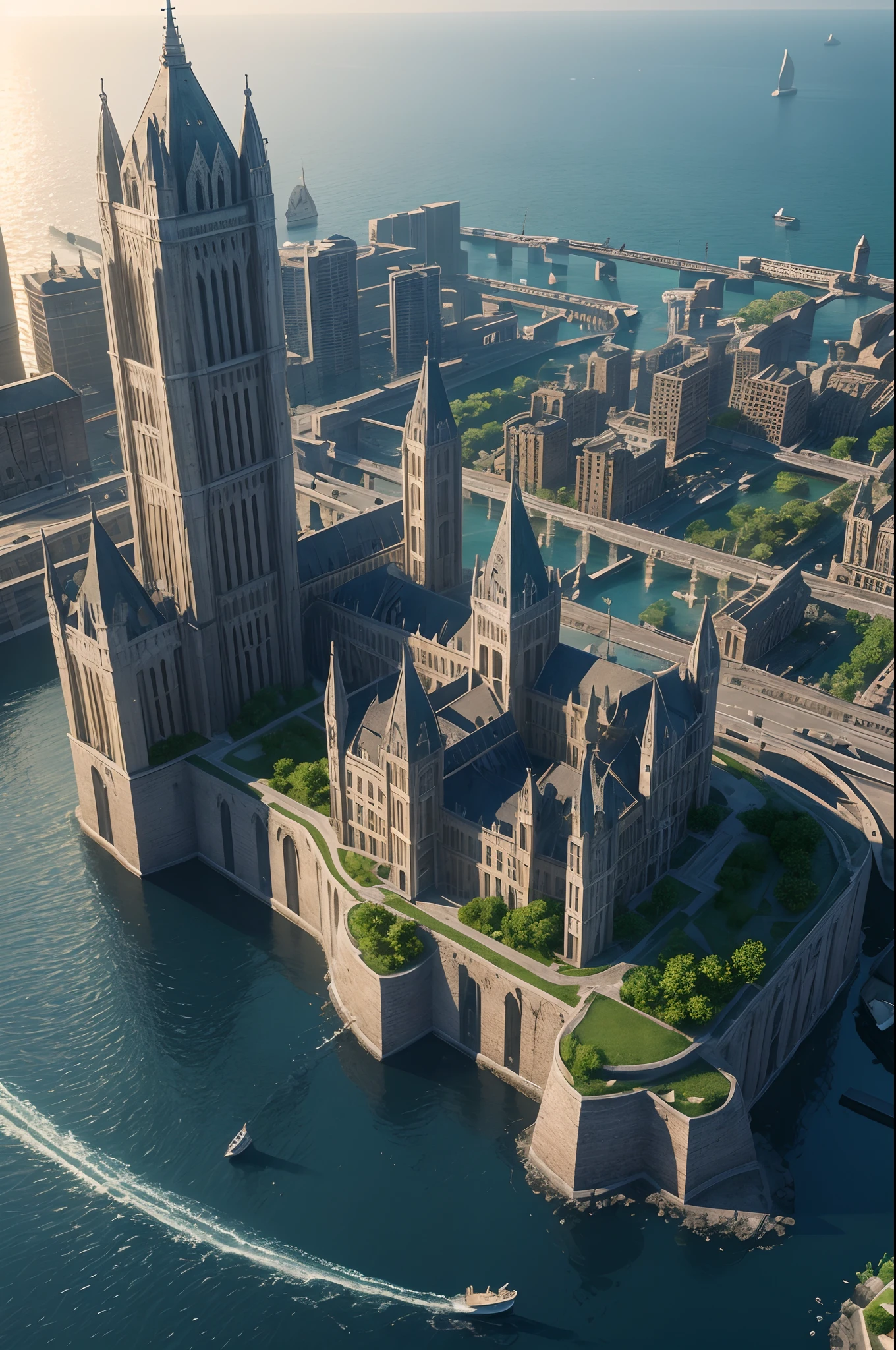 best quality, ultra-detailed, (photorealistic),
an extremely delicate and beautiful, A city built on water, depth of field, film grain, professional lighting,
photon mapping, radiosity, physically-based rendering, --auto