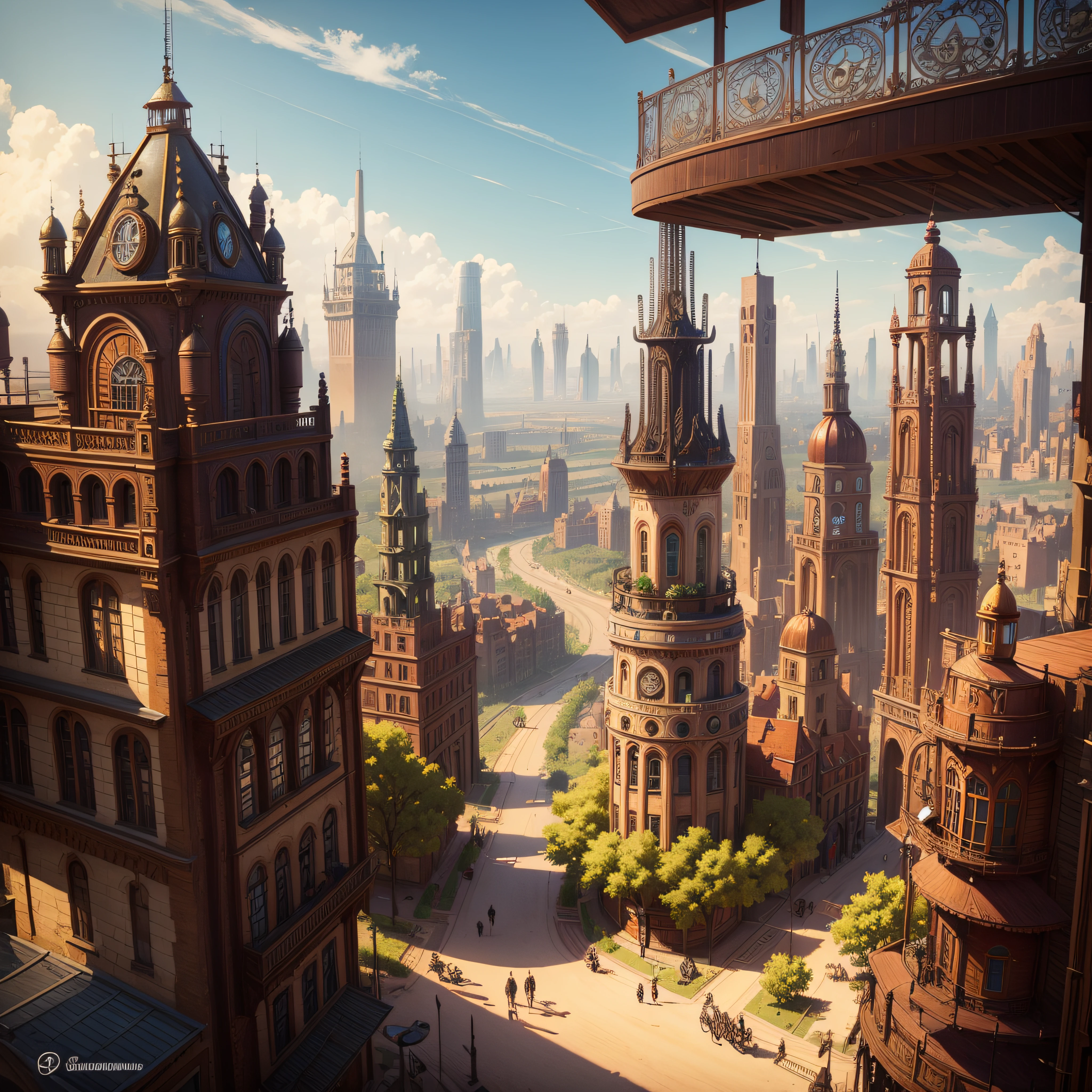 Groundview Steampunk City by WAS - Steampunk --auto
