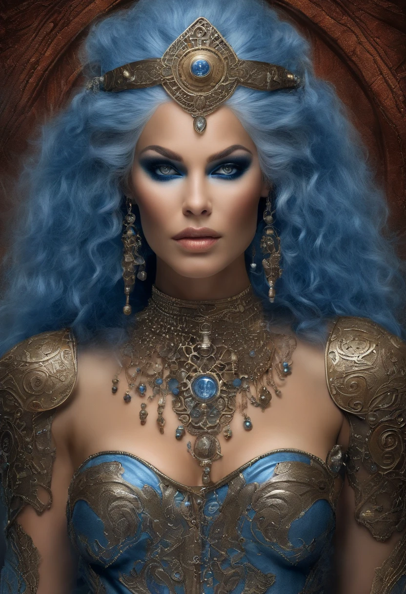 ((silver hair)), (elf), ((((sensual skin)))), (((((((blue skin texture))))))), Perfect female face, (((red eyes))), ((((eyes shining)))), ((covered in chains)), ((large breast)), dominant, ((Mock Neck large open cut top)), (((sheer Crop Top))), ((Red Lace underwear)), (wet:1.4), (full view), (((Dungeon))), high quality fingers, normal hands, detailed fingers, masterpiece, (realistic, photo-realistic:1), beautiful face, perfect illumination, beautiful detailed eyes, stunningly beautiful woman, detailed hairstyle, detailed background,