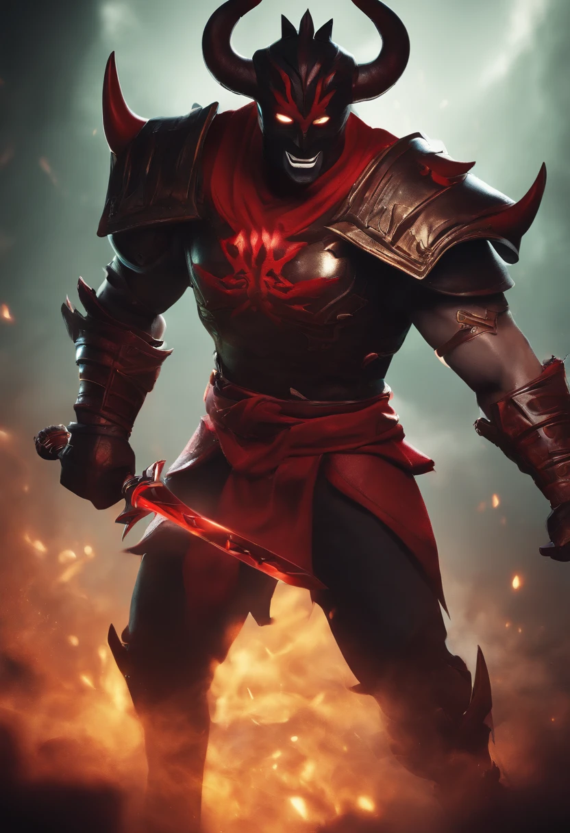 roblox game icon epic showdown between a demon and a skilled swordsman in a game icon