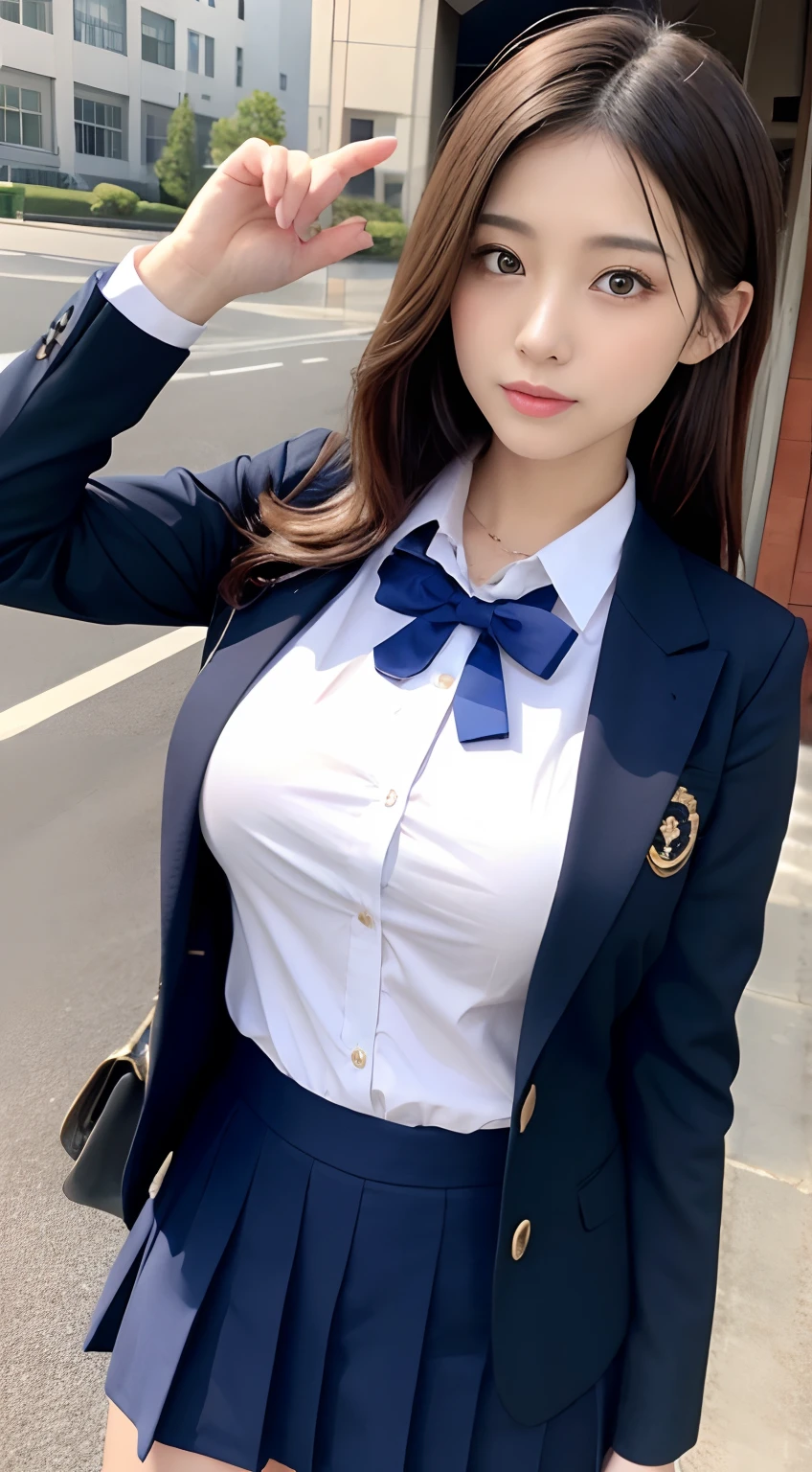 School Uniform Blazer、a sailor suit、large full breasts:1.5