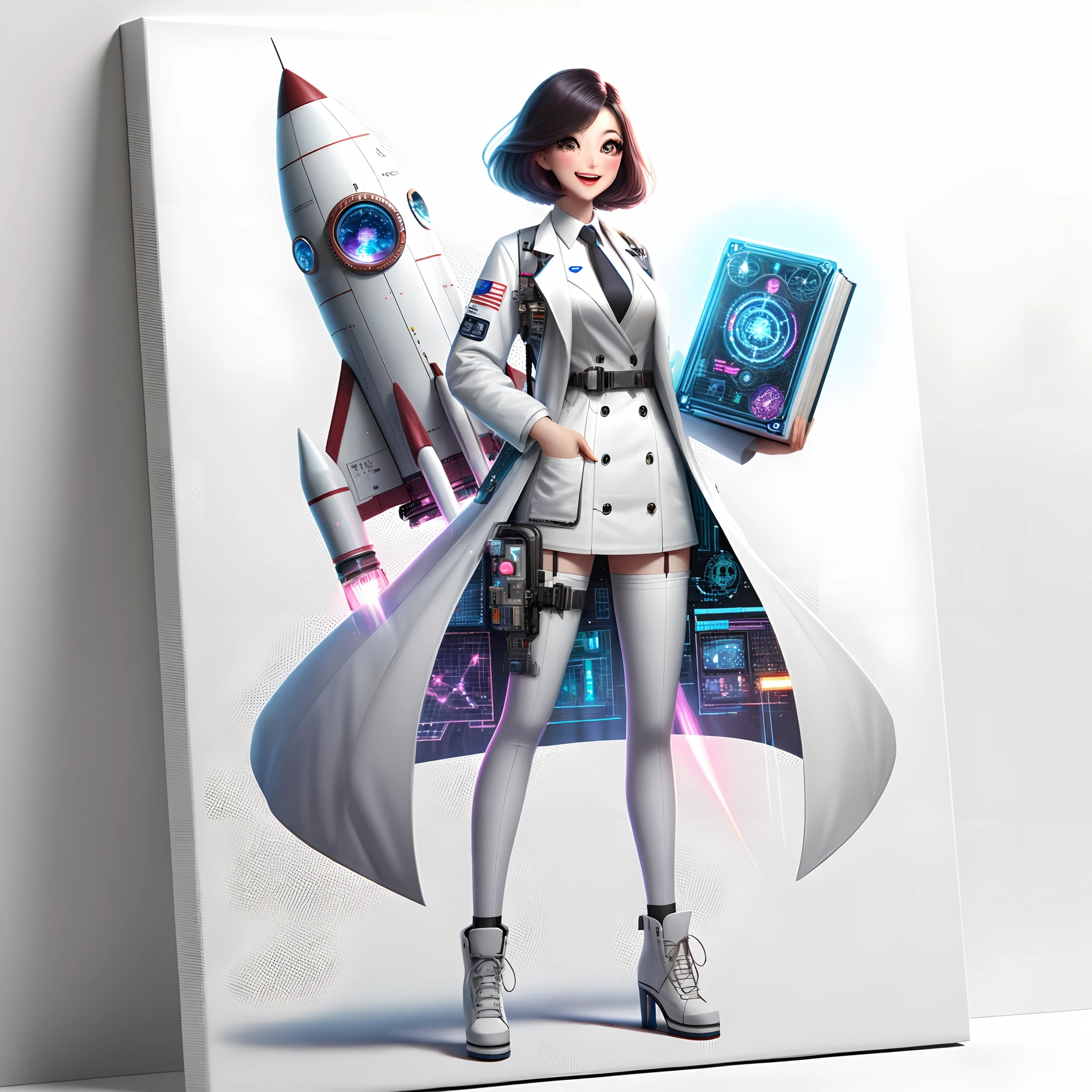 Strong-willed、Sharp eyes、Beautuful Women、26 year old、Cartoonish smile