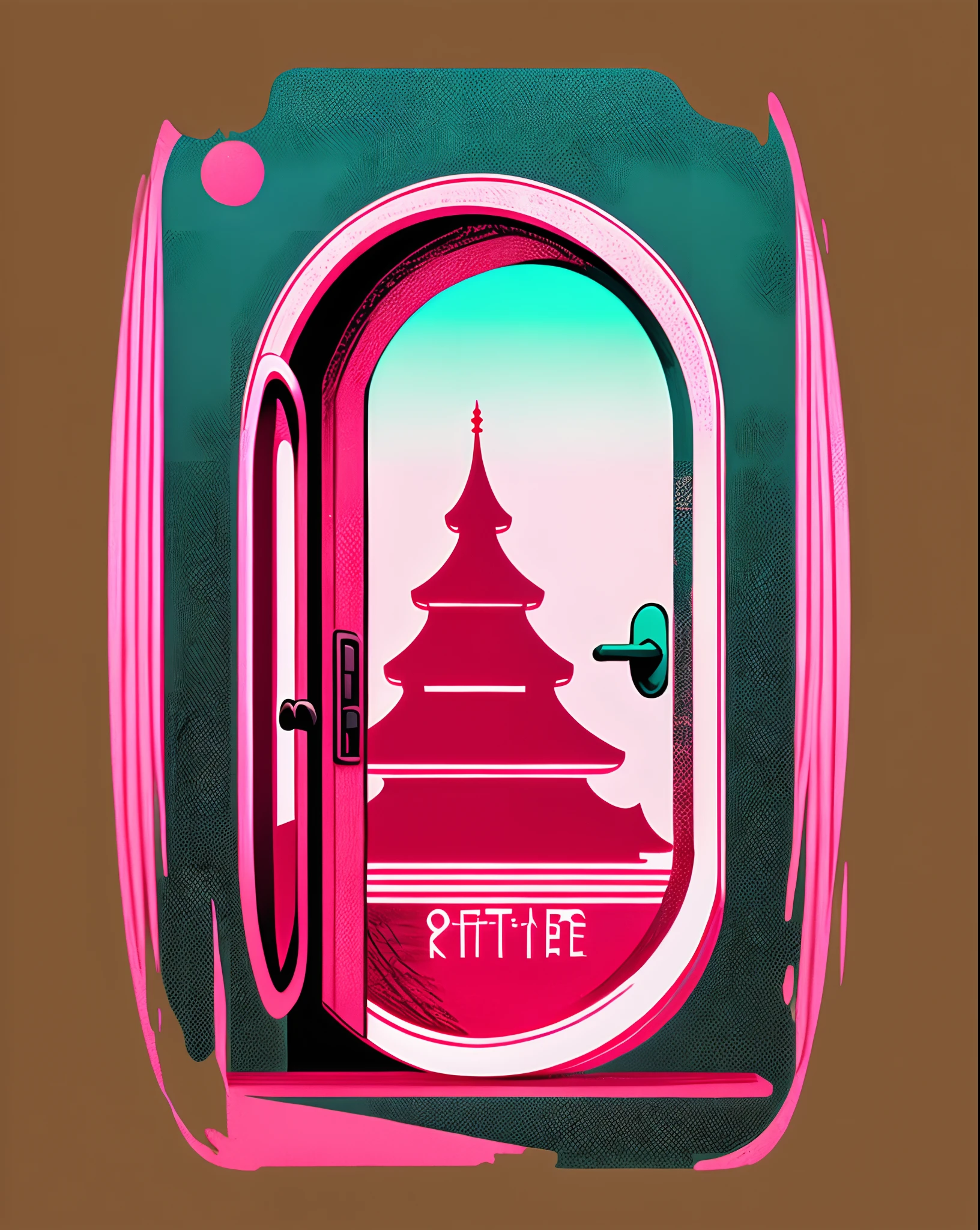 [Classical Guitar]Silhouette of a circular coat of arms、Logo masking style illustration、by Dan Mumford、in door : Greg Rutkowsky、james jean、Pink Back Ground、fantasy art、mystical、realisticlying、Judai、Rich, vibrant colors、High contrast、Seamless water label、Art Station、Deviant art、dribble、Red Bubble、Tee Public (Tea Public)、foco nítido、Simple、hyper-detailing、detailed drawing、Vectorization、outline、Isometric style、8K。