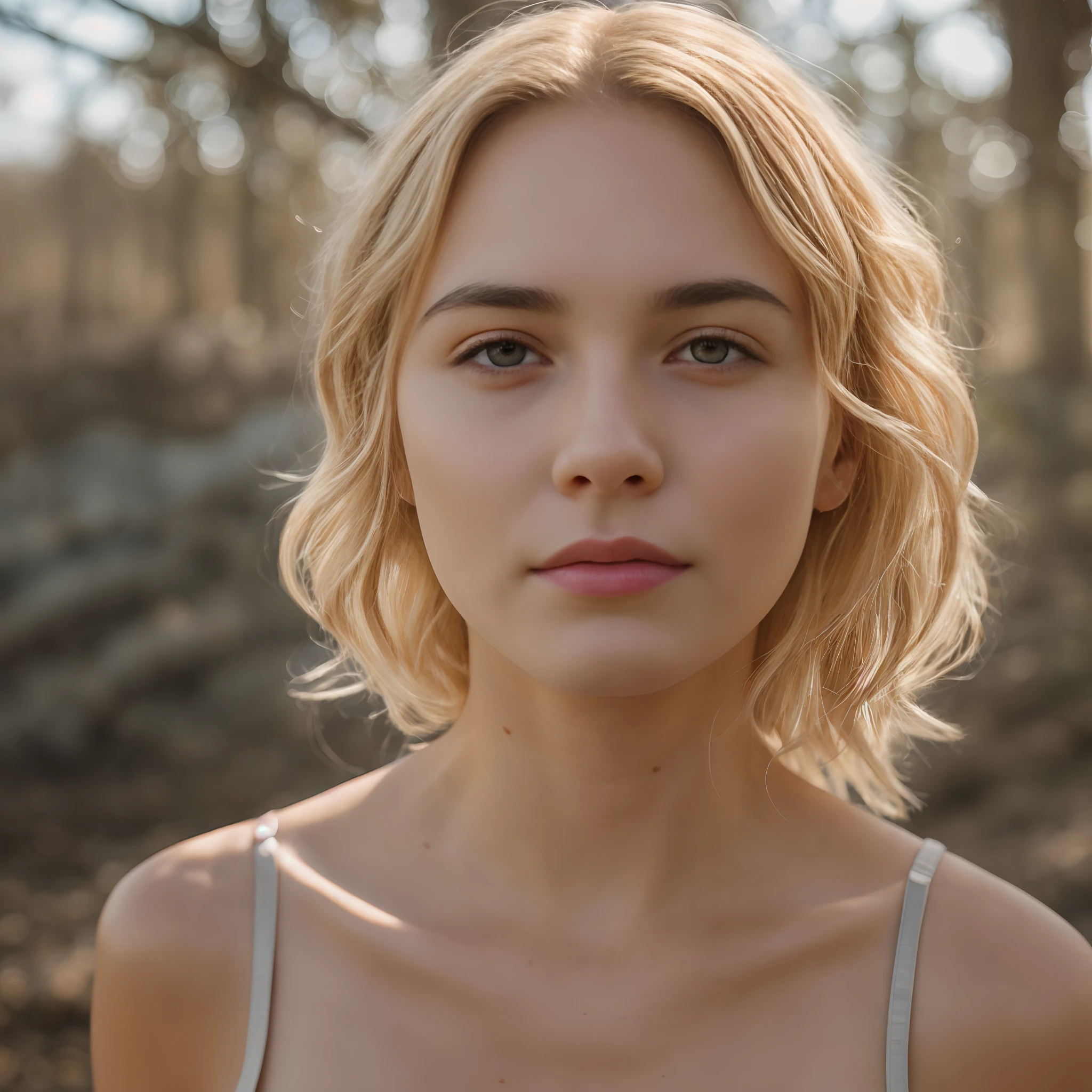 Delve into the intricacies of a charming face with a coy expression, bathed in radiant light that accentuates the clarity of skin with no hint of pimples, ensuring a velvety-smooth skin texture without any moles. Photo taken by Daniel Johnson with a Fujifilm GFX 100S and a 110mm f/2 lens, incorporating a blend of natural light and subtle artificial lighting. 8K, Ultra-HD, Super-Resolution