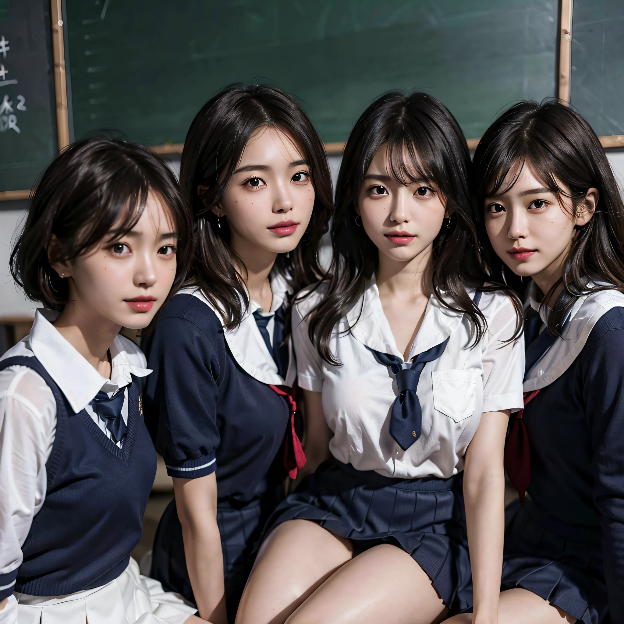 picture、women only、Primary school students、Small breasts、Laughter、RAW Photos、Tight short sleeve shirt、mini skirt、(Holding a condom)、Angle viewed from directly below