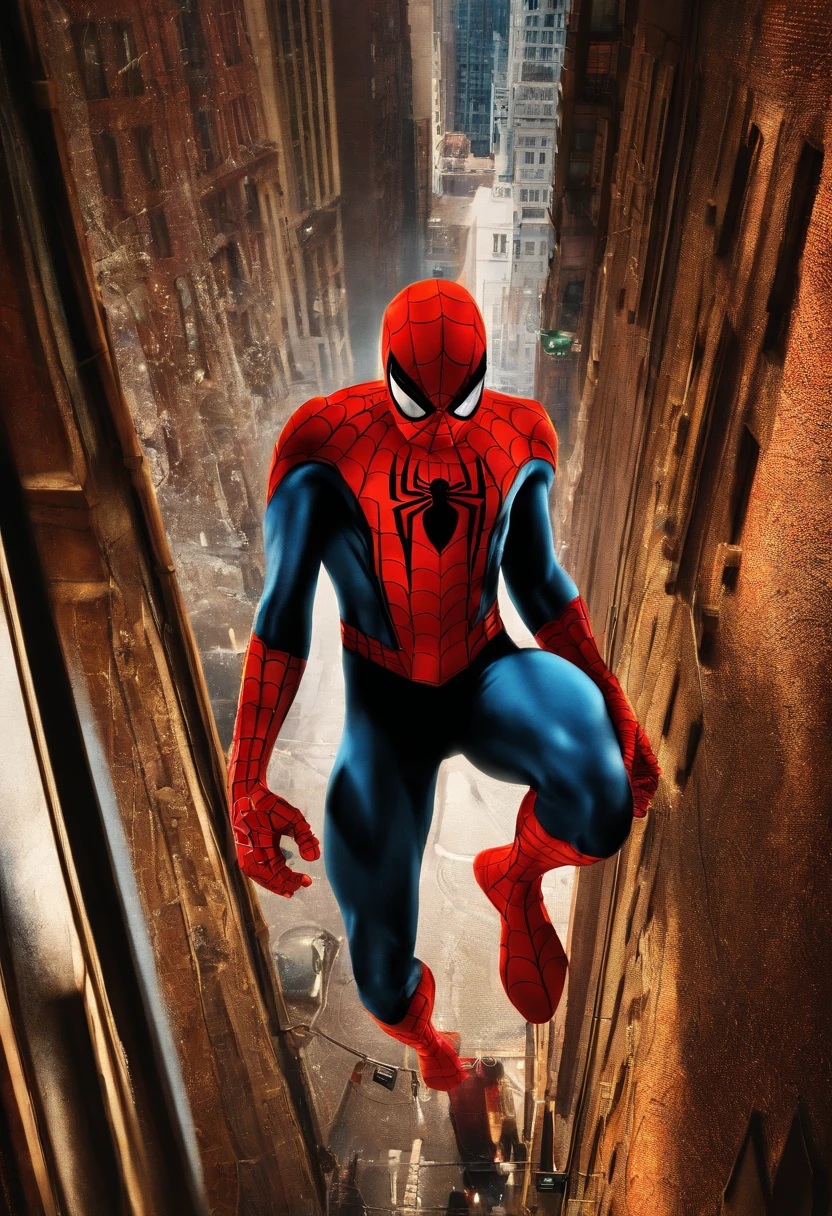 Spider man with background