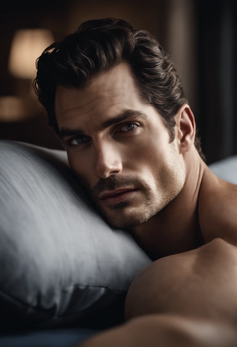 David gandy lookalike, henry cavill lookalike, ((Top Quality, Masterpiece: 2), hairy chest, fit, lying down, hairy chest::1.7, crew cut, top view (Male focus), armpit, male, male, rough, raised, sexy, correct anatomy::, Best quality, realistic, realistic, award winning illustration, (highly detailed face and skin texture), (full body), (complicated detail: 1.2), (fine detail), (complicated detail), (cinematic lights, best quality backlight),  sharp lines, focus sharp, official art, unity 8k wallpaper, absurd, unbelievably absurd, huge file size, ultra-, fantasy art, RTX,((Closing photo-up by award-Winning studio)), , (shut up), , perfect hands, beautiful detailed eyes, Perfect Face