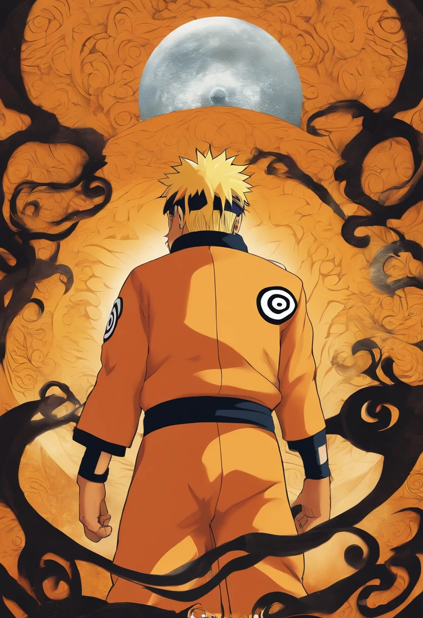 "Create a breathtaking movie poster inspired by Masashi Kishimoto's Naruto, showcasing the legendary Naruto Uzumaki in all his glory."