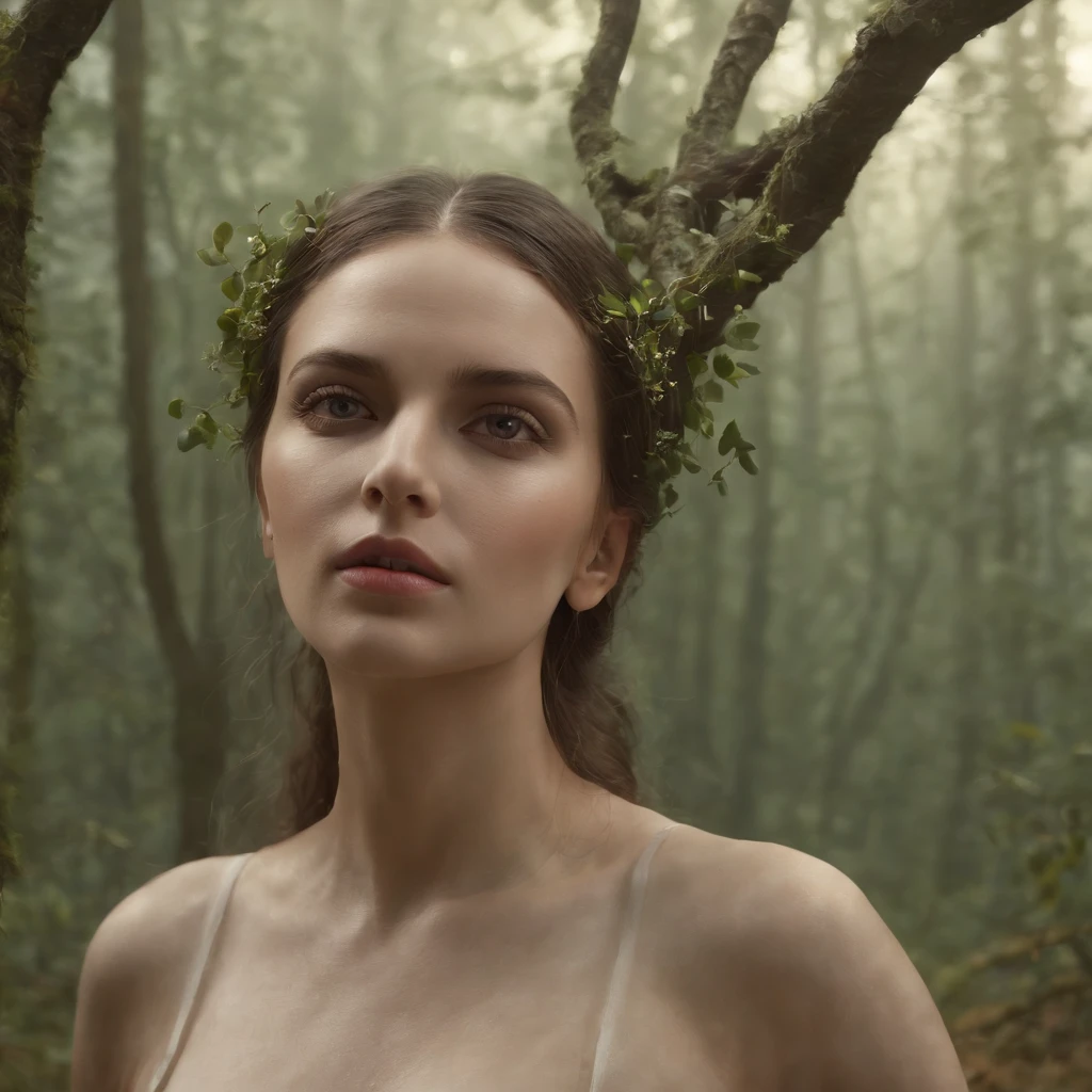 Uma bruxa misteriosa, bumbum perfeito, roupas mais sexy, energia do caos multicolorida, Standing in a dark forest of barren trees, brilhando com uma energia poderosa. Realistic, fotografia realista impressionante, 3D-rendering, octan render, intrinsecamente detalhado, cinemactic, trending on ArtStation, isometric, Centered hipereallistic cover photo, awesome full color, Hand drawn, Escuro, corajoso, Muito, Klimt, erte 12k |, High definition, cinemactic, Neoprene, Vencedor do concurso Behance, Retrato em destaque no Unsplash, arte digital estilizada, liso, Ultra High Definition, 8k, Motor Unreal 5, Ultra sharp focus, obra-prima de arte intrincada, agourento, epics, TanvirTamim, trending on ArtStation, por artgerm, h. r. Giger e Beksinski, altamente detalhado, vibrante