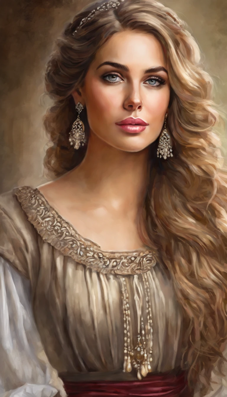 (best quality,4k,8k,highres,masterpiece:1.2),ultra-detailed,(realistic,photorealistic,photo-realistic:1.37),beautiful expressive eyes,long eyelashes,beautiful detailed lips,detailed hair and face,(She looks as if she is about to cry.),clean and flawless skin,(Very large breasts, big tits, oversized tits),Short hair,(Earrings, maid uniform),