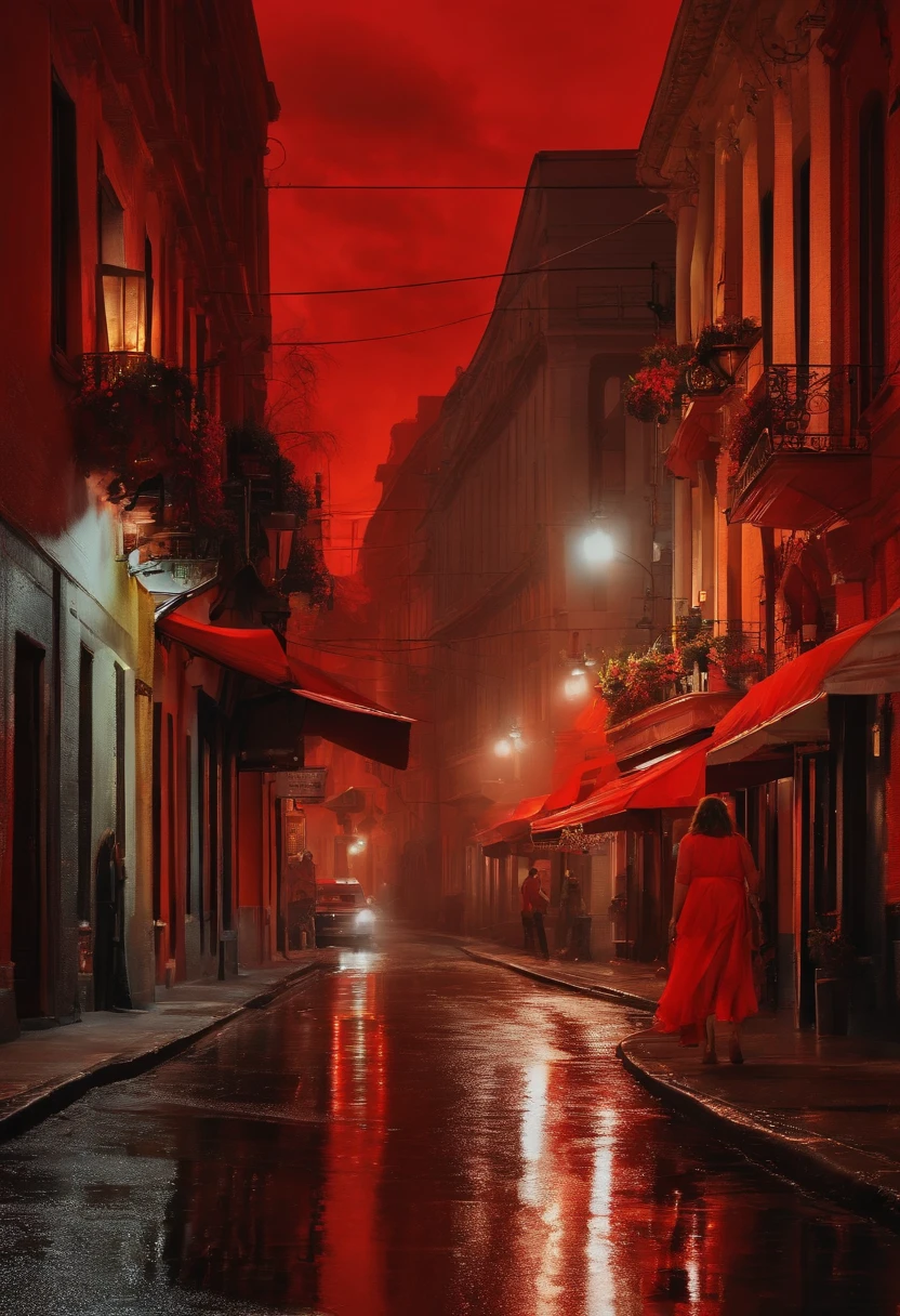 painting the town red