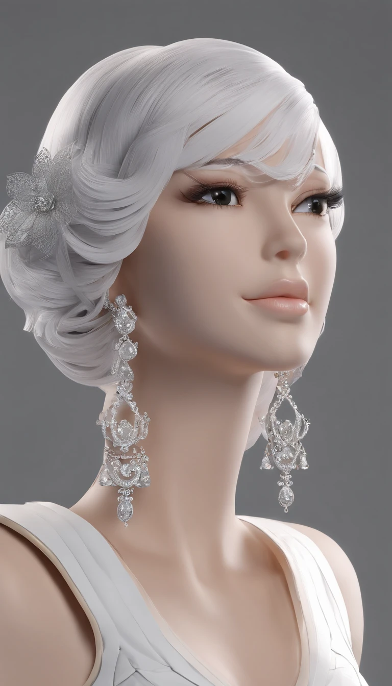 (best quality,4k,8k,highres,masterpiece:1.2),ultra-detailed,(realistic,photorealistic,photo-realistic:1.37),beautiful expressive eyes,long eyelashes,beautiful detailed lips,detailed hair and face,(She looks as if she is about to cry.),clean and flawless skin,(Very large breasts, big tits, oversized tits),Short hair,(Earrings, maid uniform),