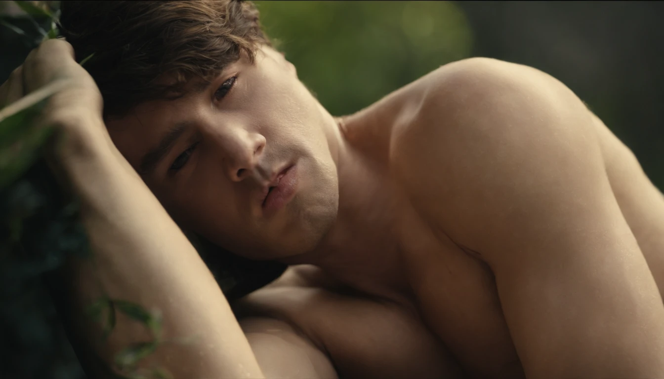 Jungkook from bts naked showing his penis while having an orgasm