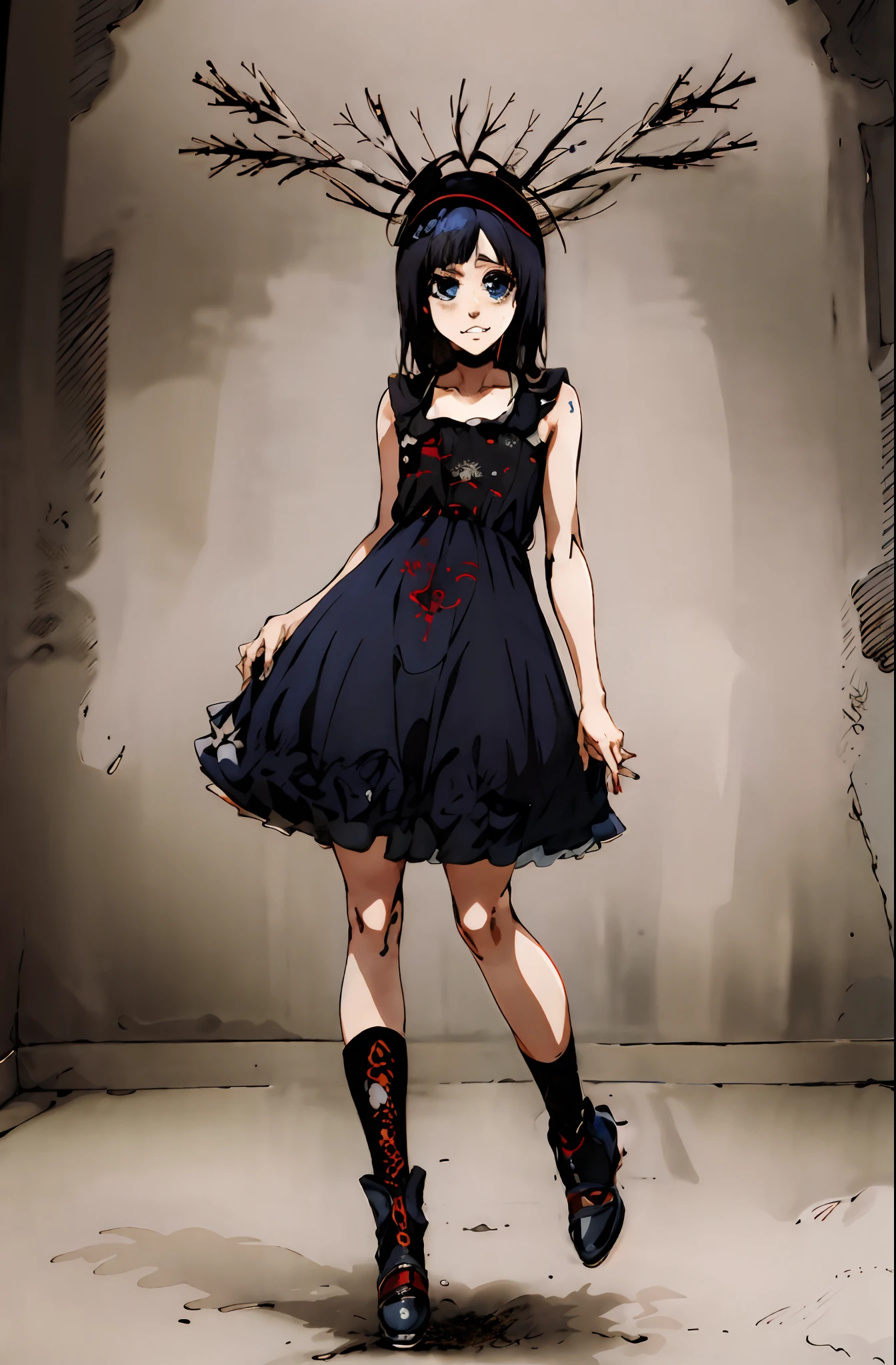 anime eyes, dark blue eyes, cartoon