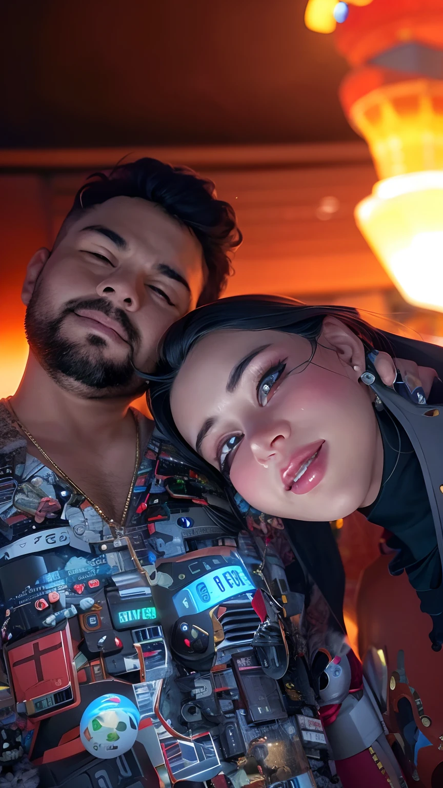 there is a man and woman that are posing for a picture, profile pic, very very low quality picture, exclusive, in love selfie, profile image, 8 k highly detailed ❤🔥 🔥 💀 🤖 🚀, candid picture, tumblr, in background, selfie, lovely couple, facebook post, picture, 4 k post, 4k post, 8k selfie photograph, couple pose